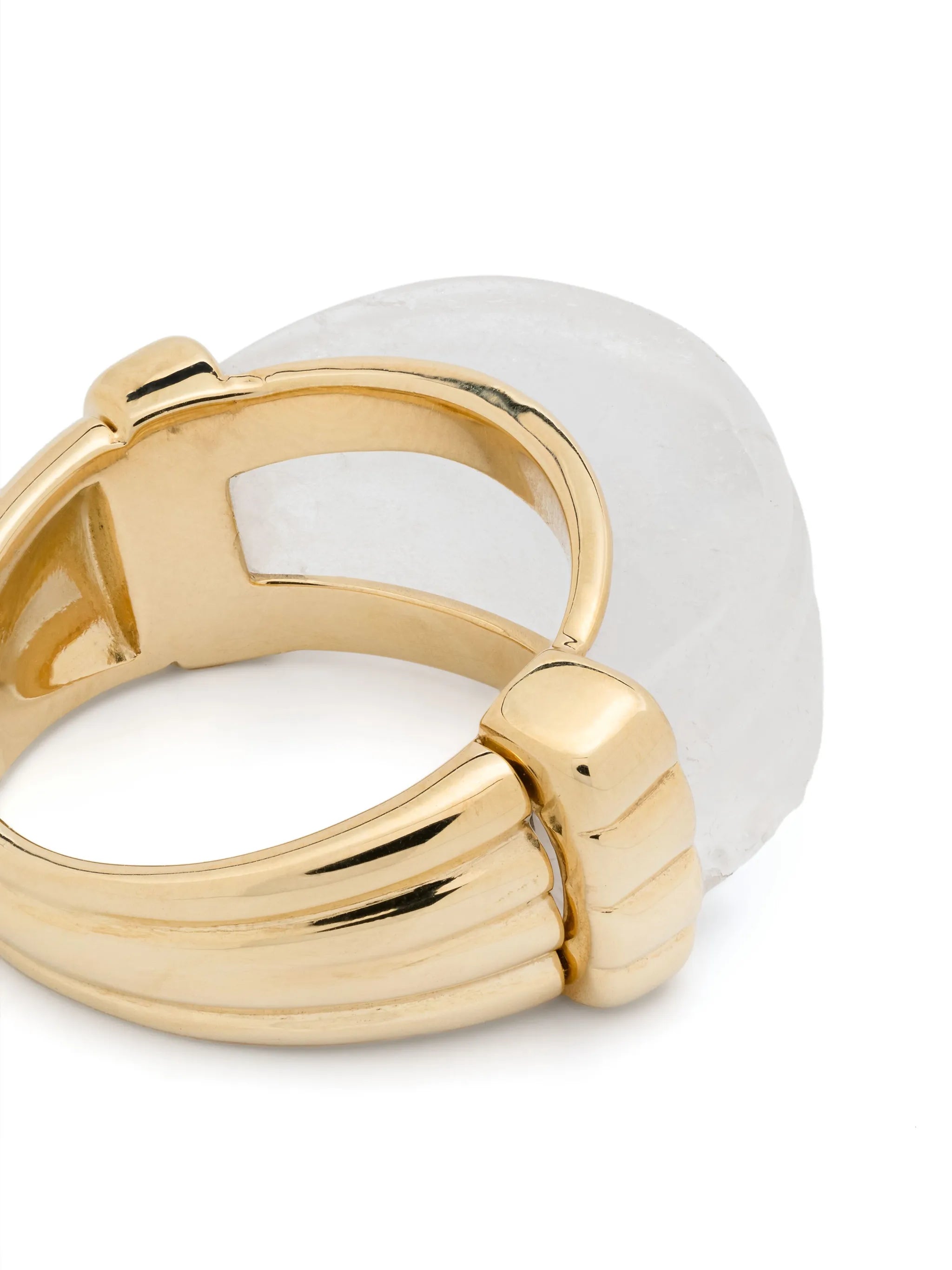 18kt yellow gold Distância quartz cocktail ring