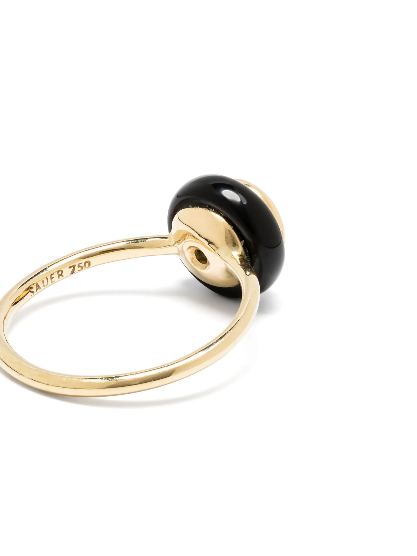 18kt yellow gold Chakra Frames crystal and topaz ring