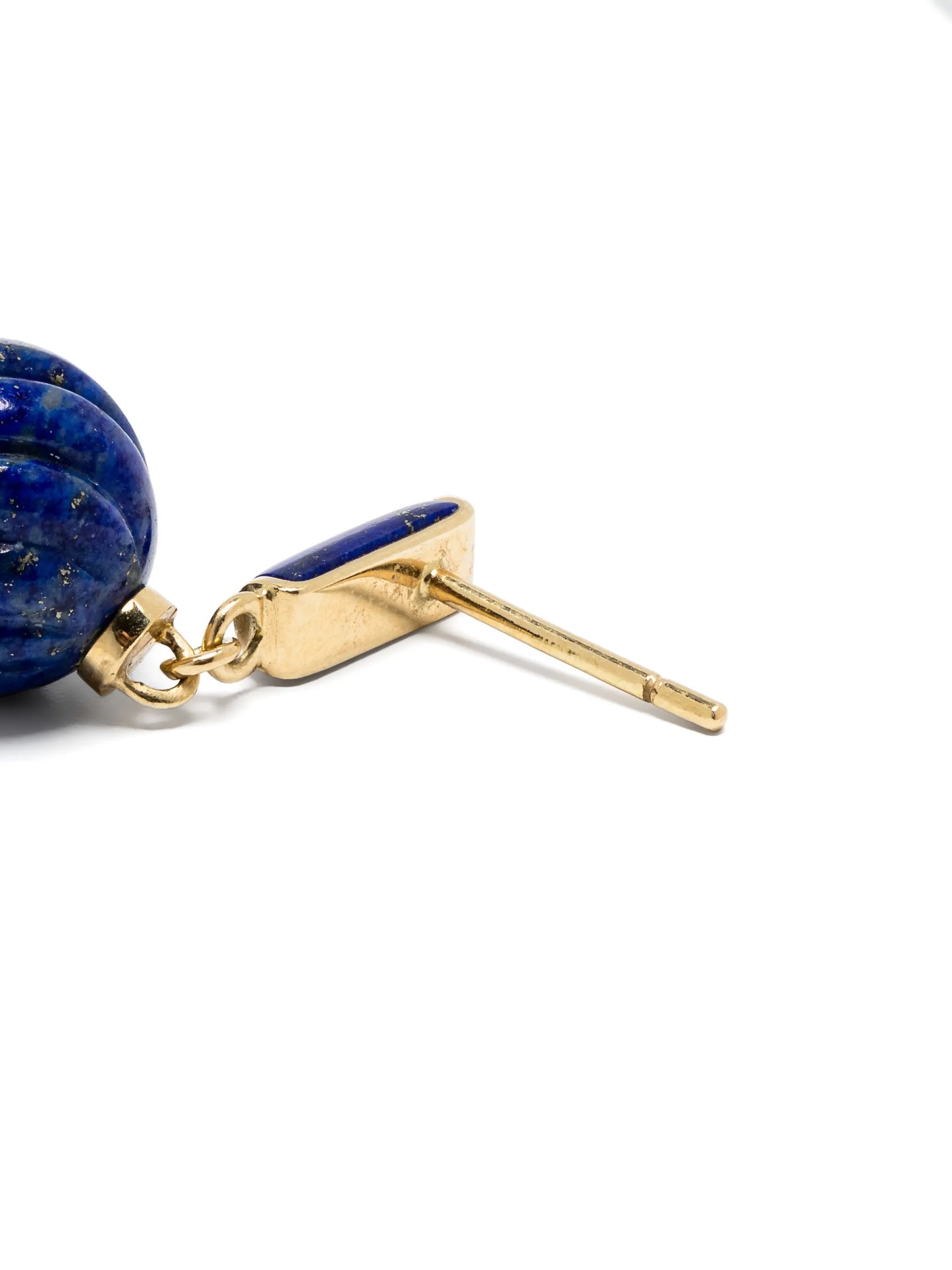 18kt yellow gold Maria lapis lazuli and sapphire earrings
