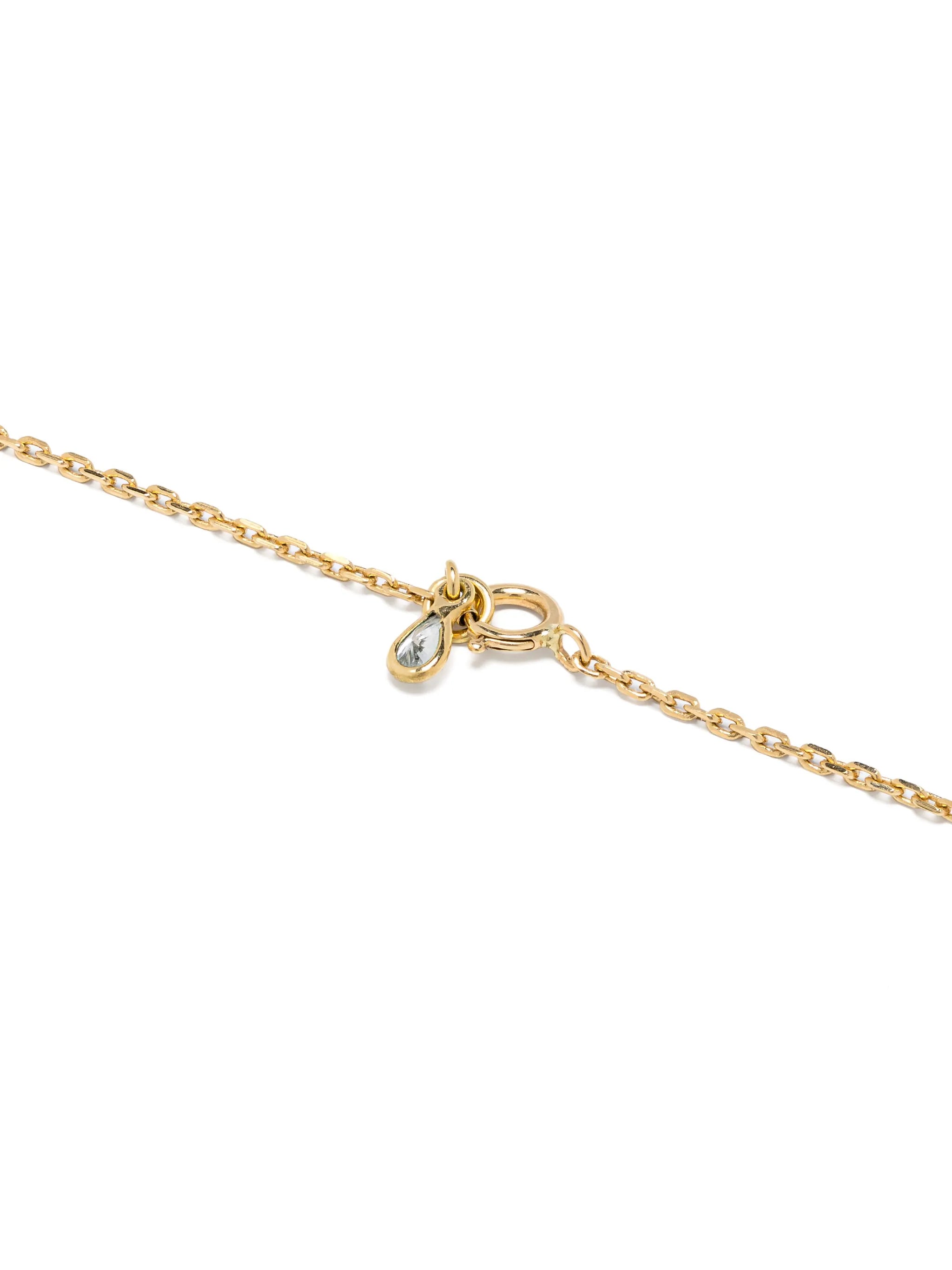 18kt yellow gold Frame multi-stone necklace