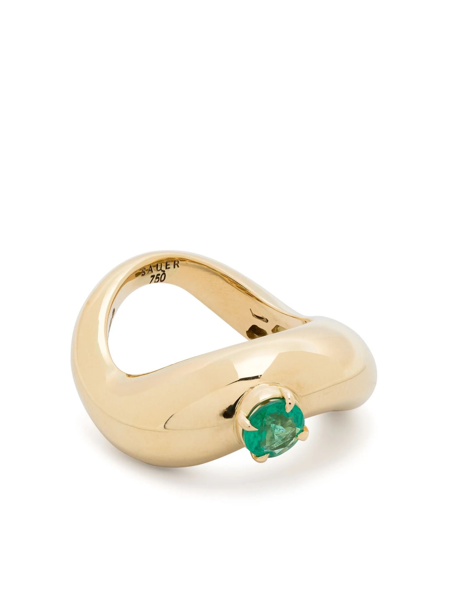 18k yellow gold Zaha diamond band ring