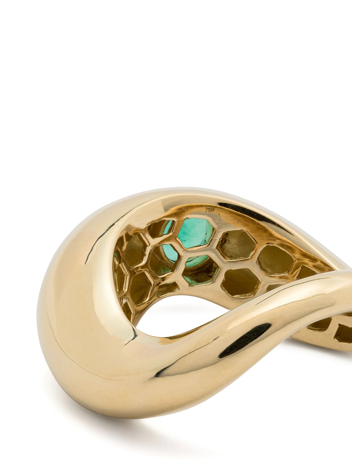 18k yellow gold Zaha diamond band ring