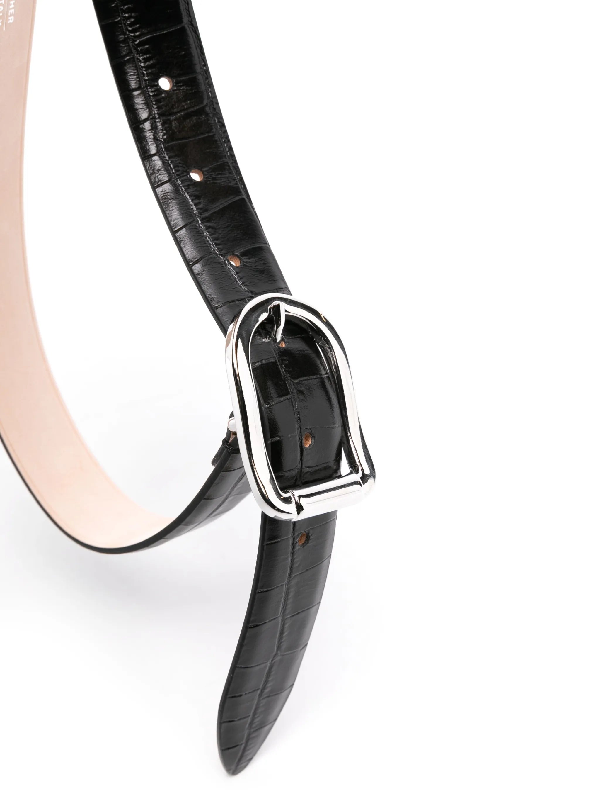 Mija crocodile-effect belt