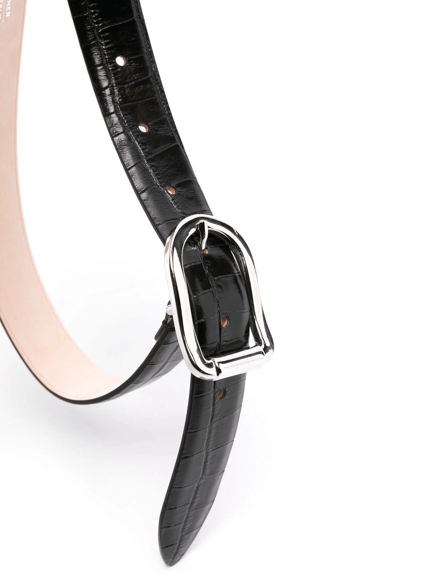 Mija crocodile-effect belt