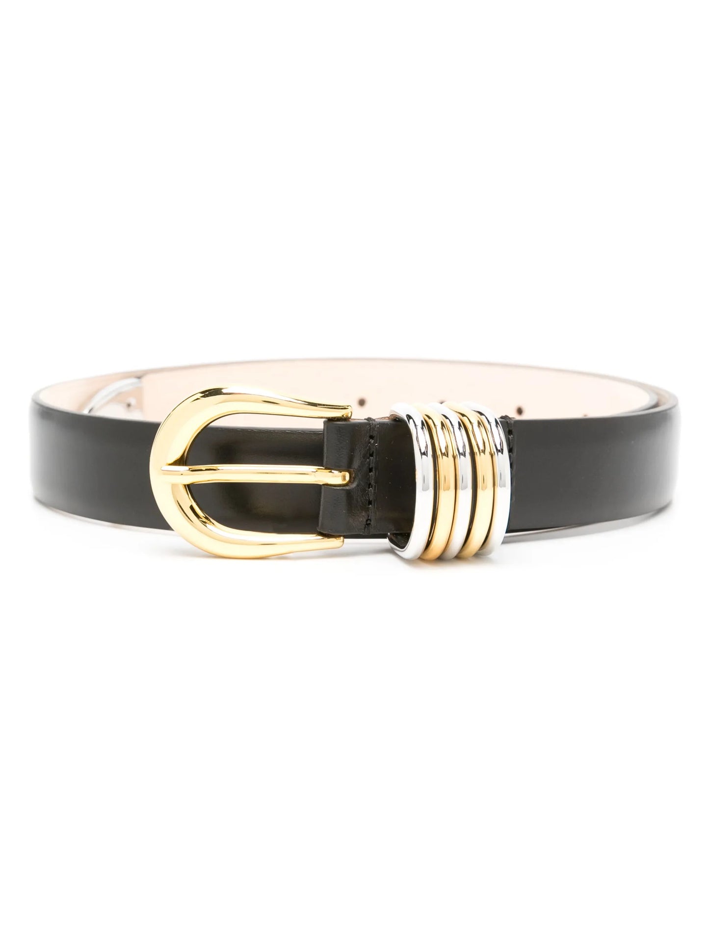 Hollyhock black mixed metal belt