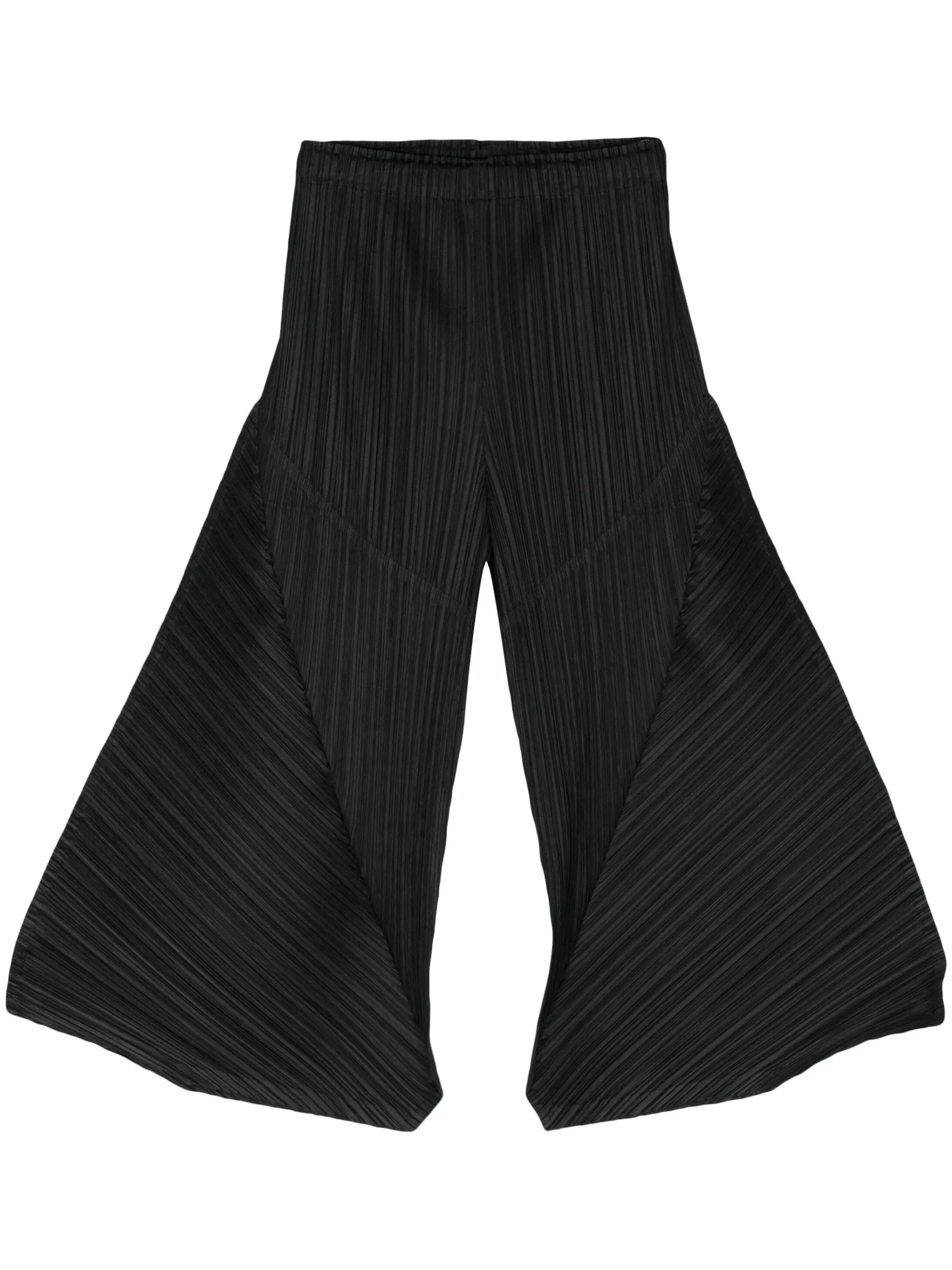 plissé cropped trousers