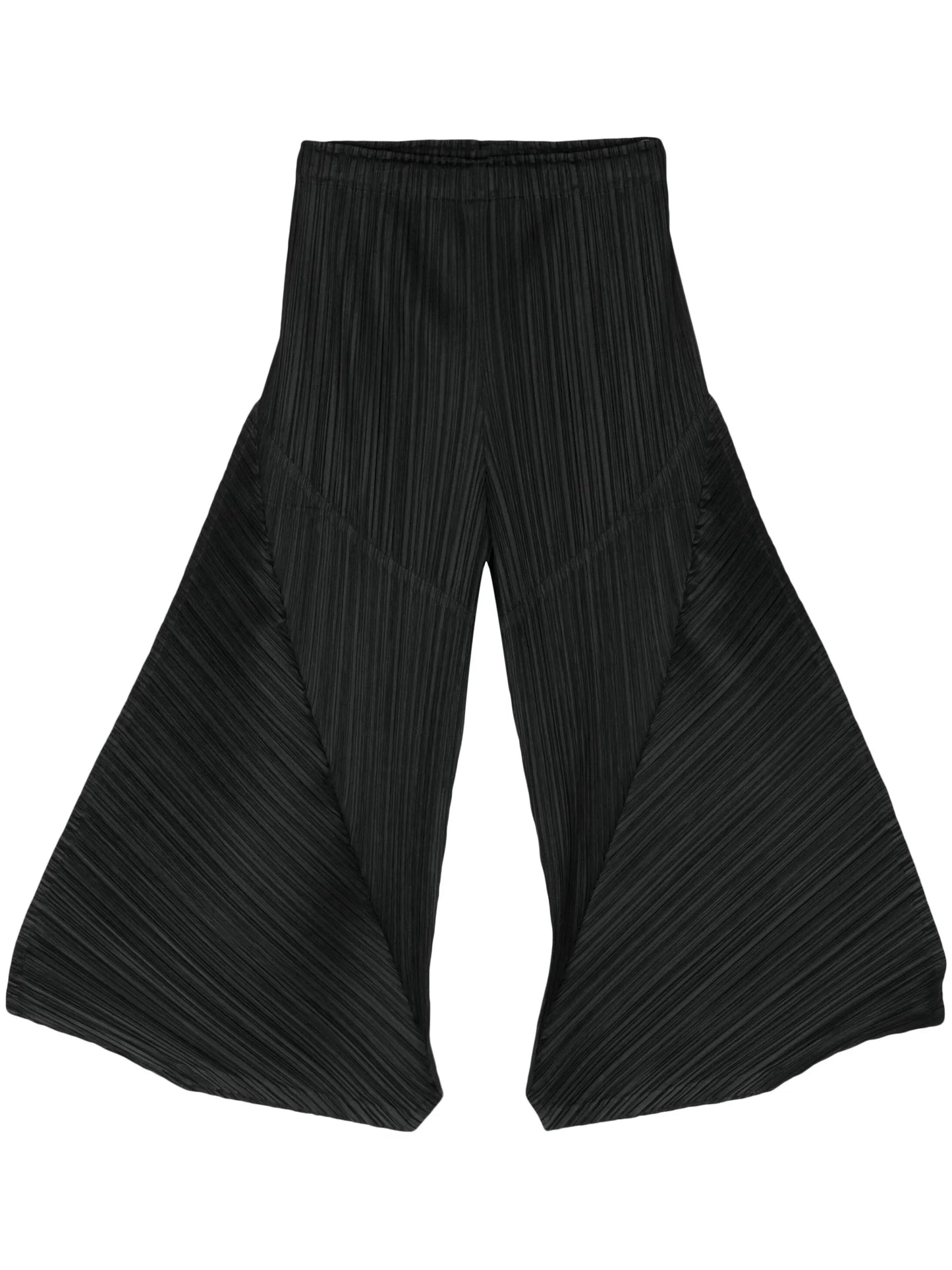 plissé cropped trousers