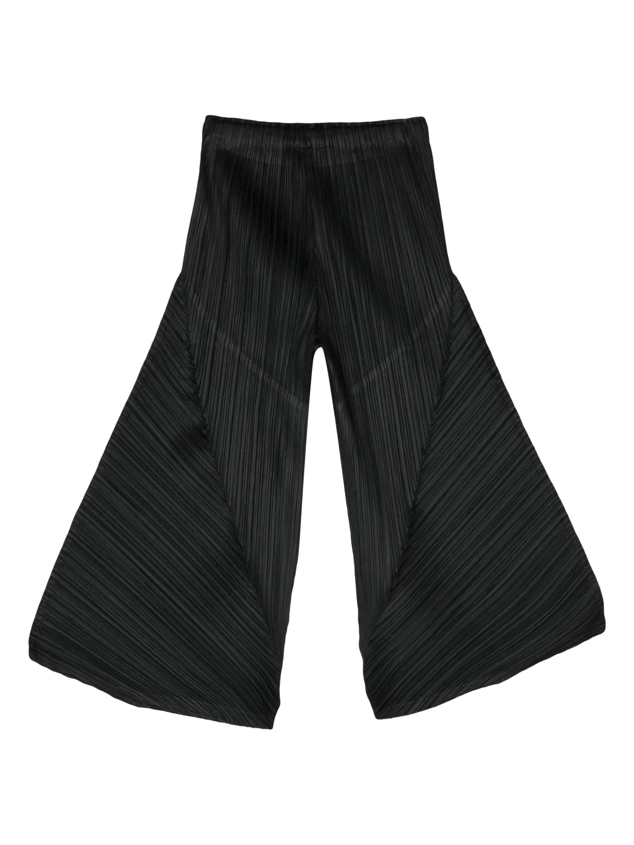 plissé cropped trousers
