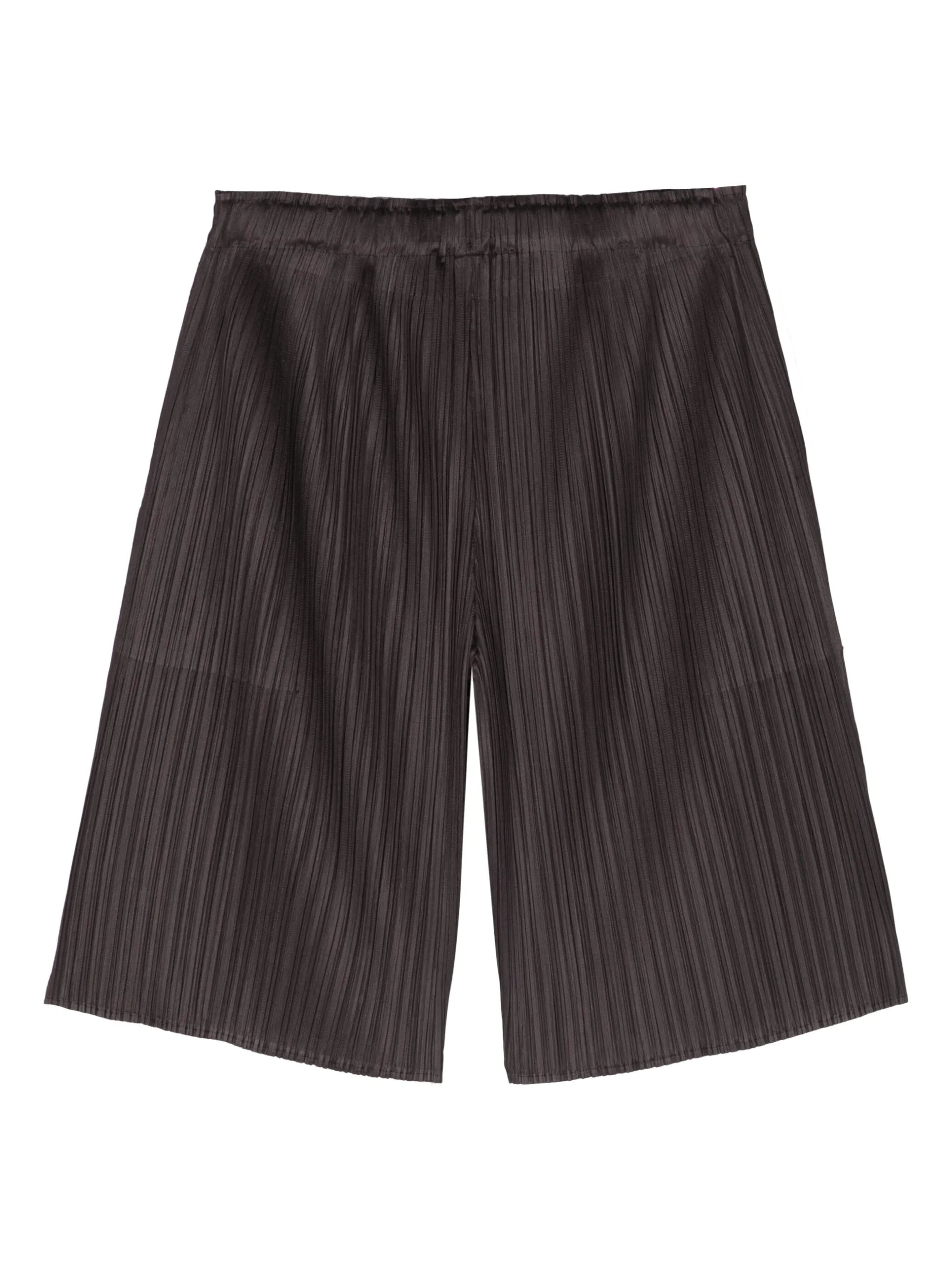 Miyake plissé-effect shorts