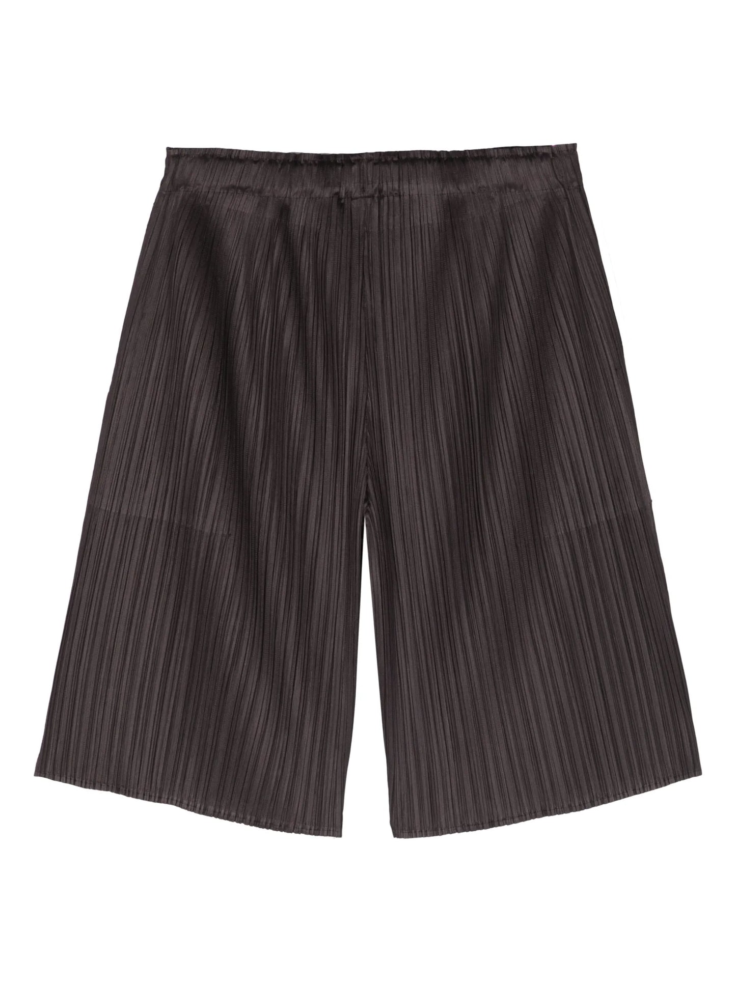 Miyake plissé-effect shorts