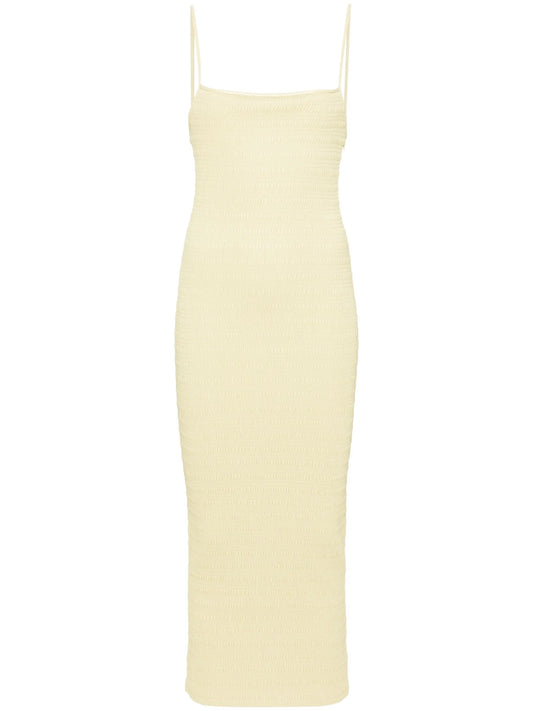 Barra smocked midi dress