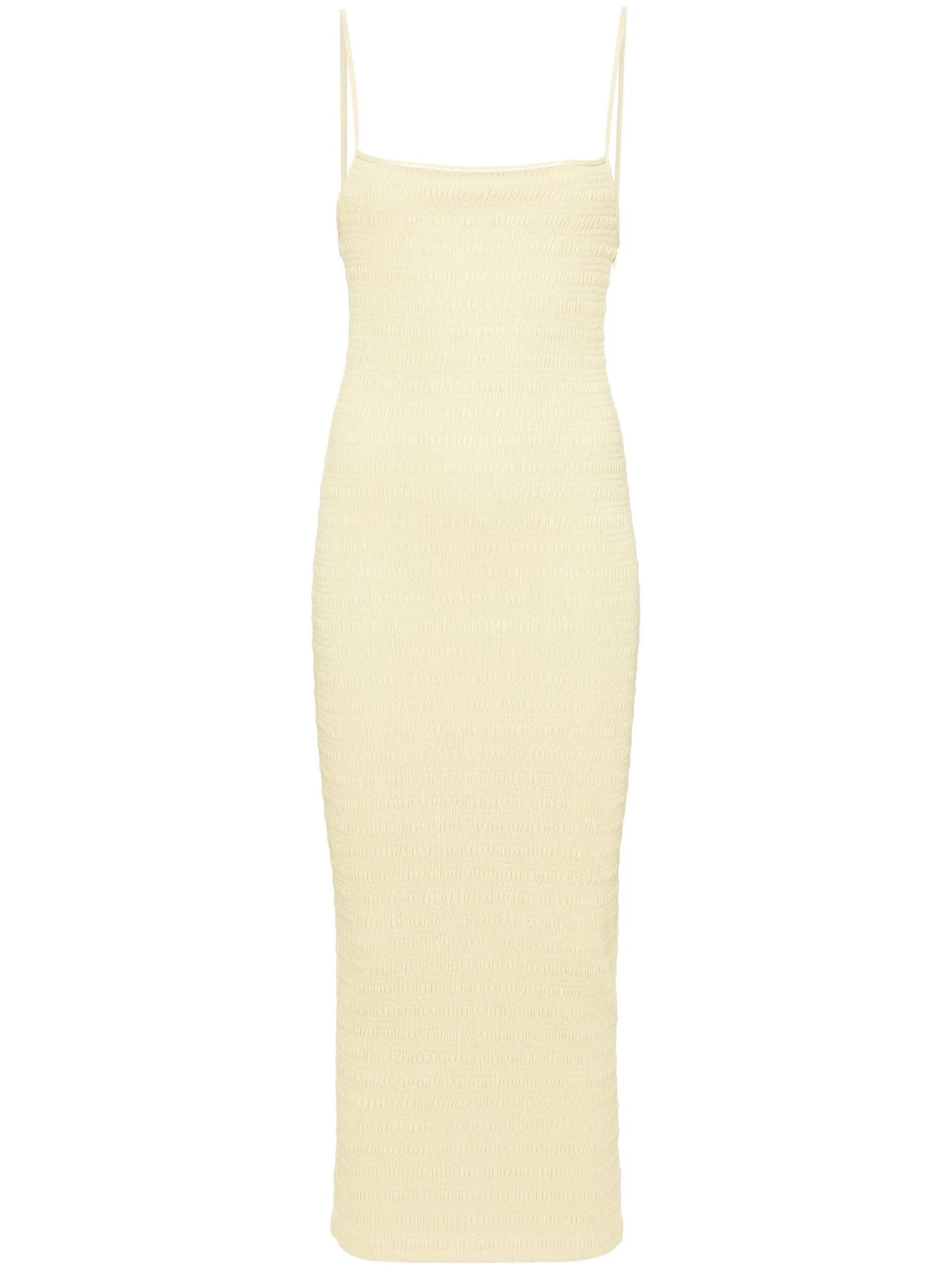 Barra smocked midi dress