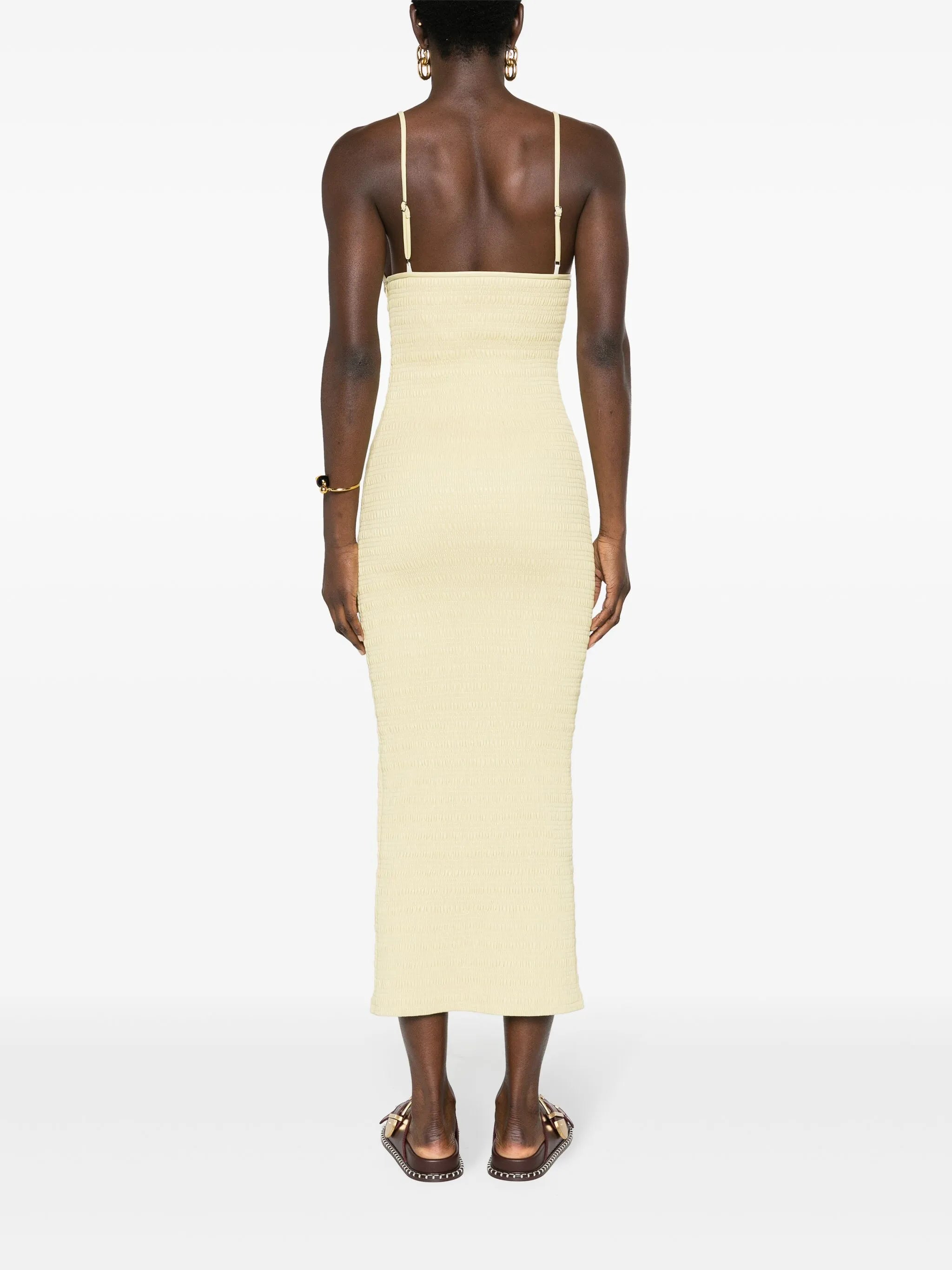 Barra smocked midi dress