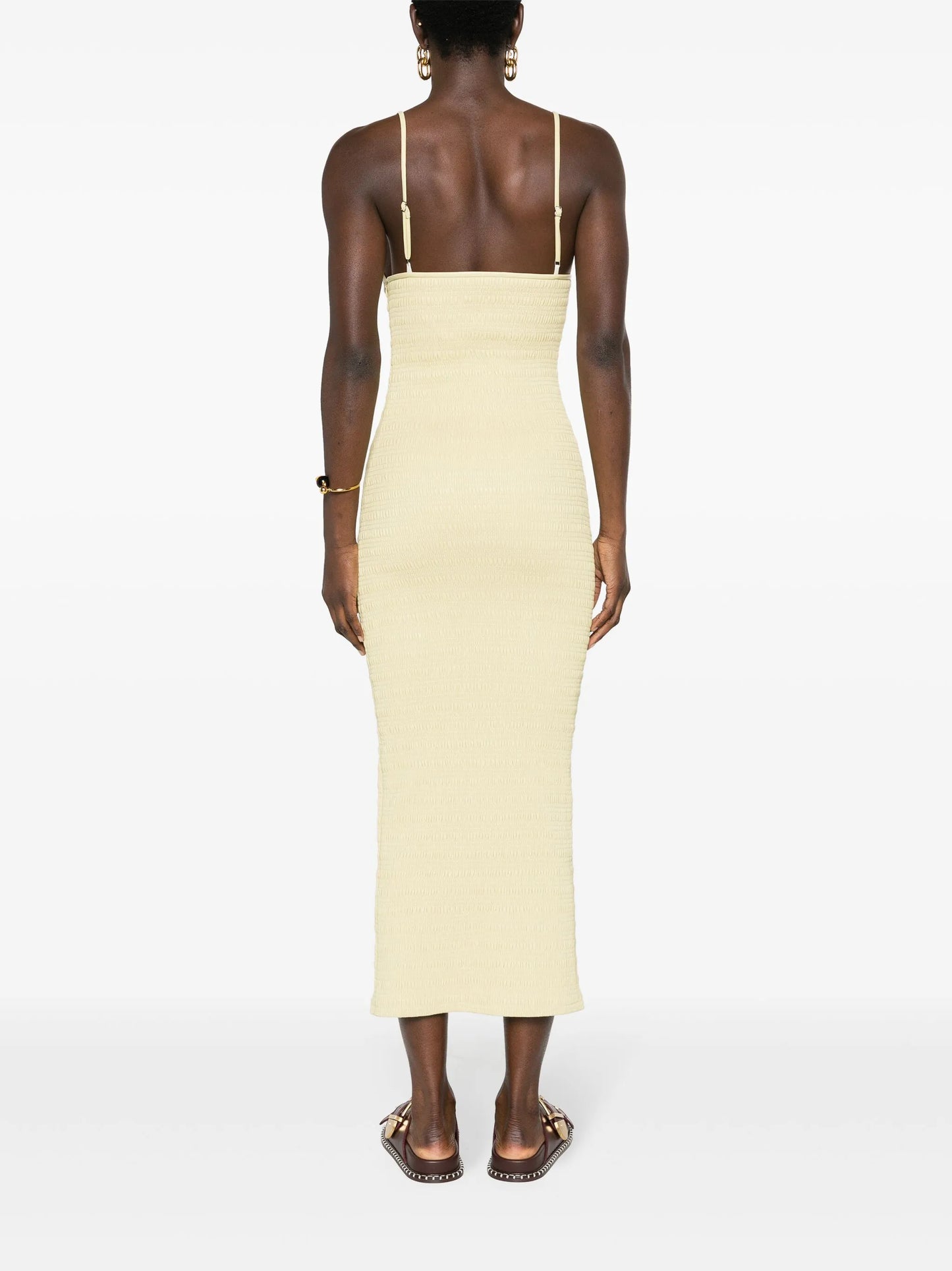 Barra smocked midi dress