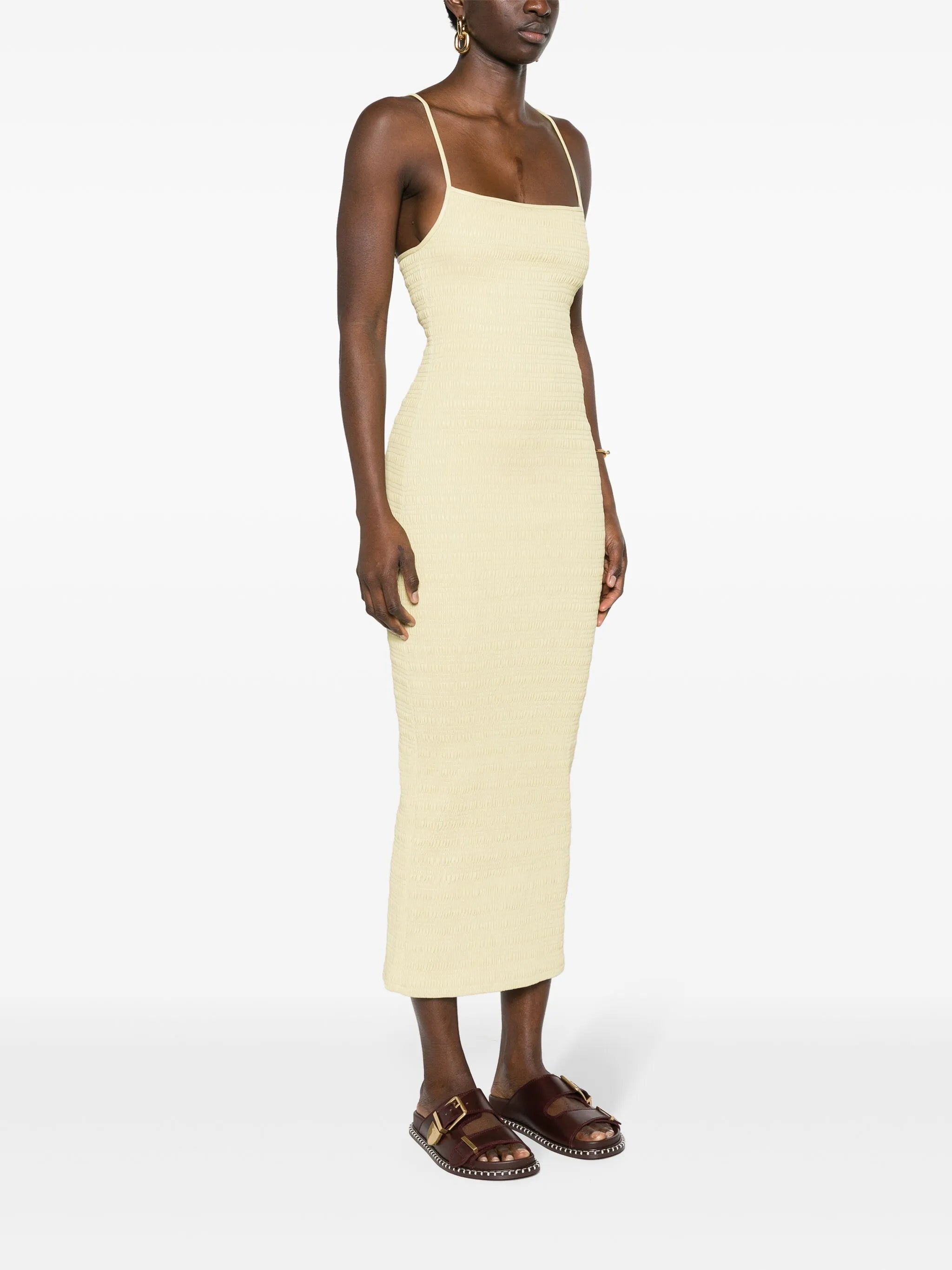 Barra smocked midi dress