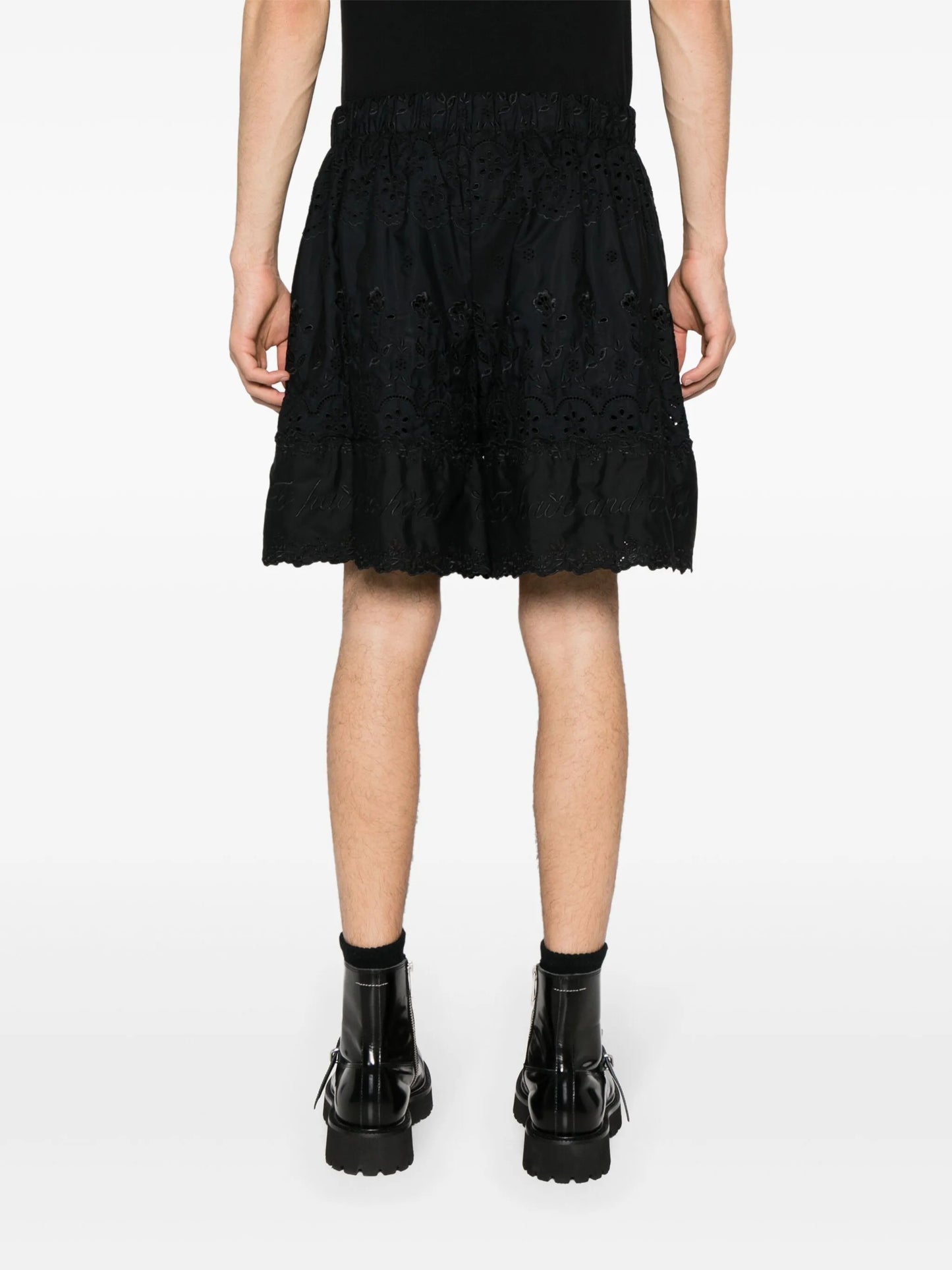broderie-anglaise cotton shorts