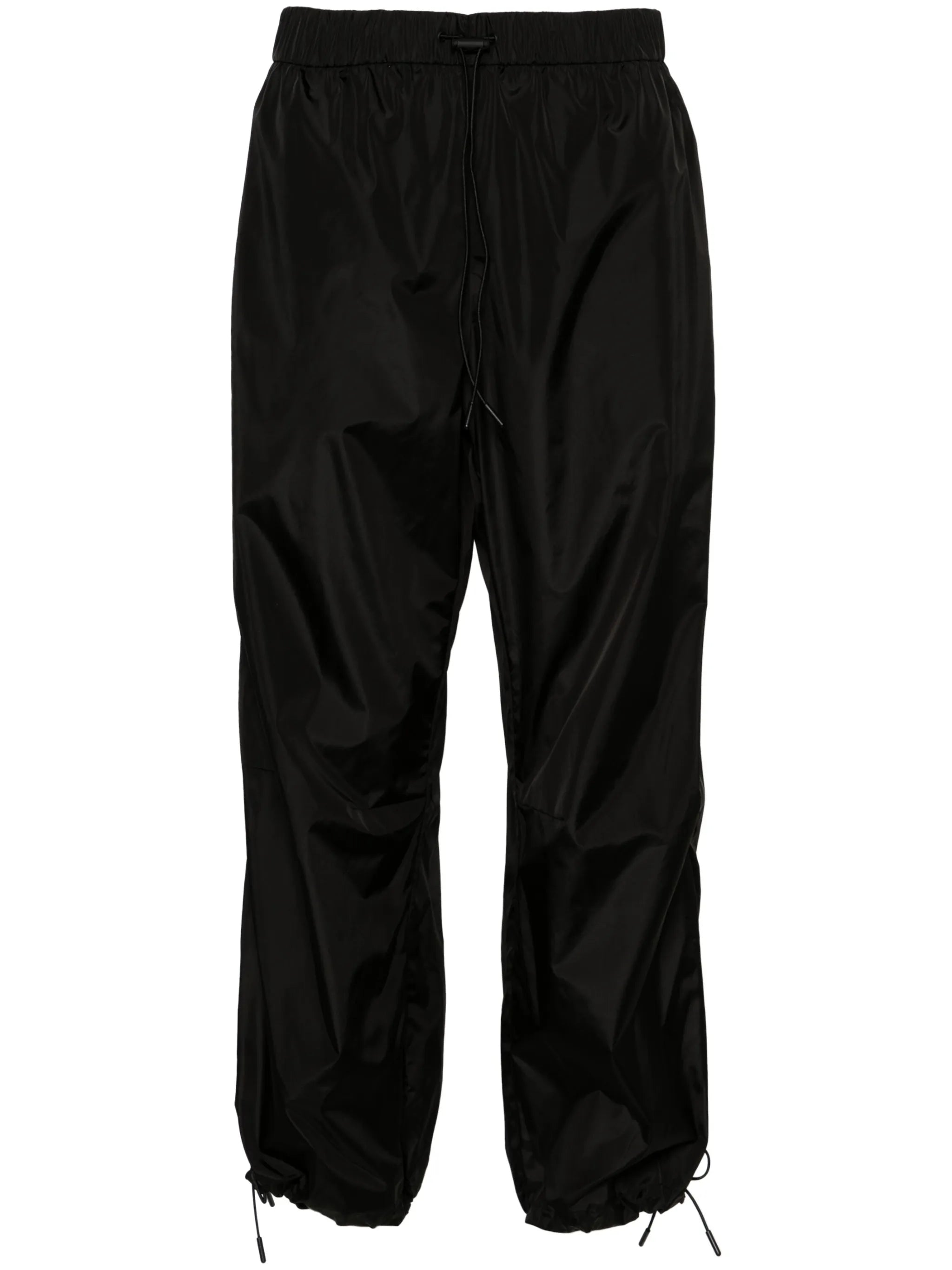 tapered-leg drawstring track pants