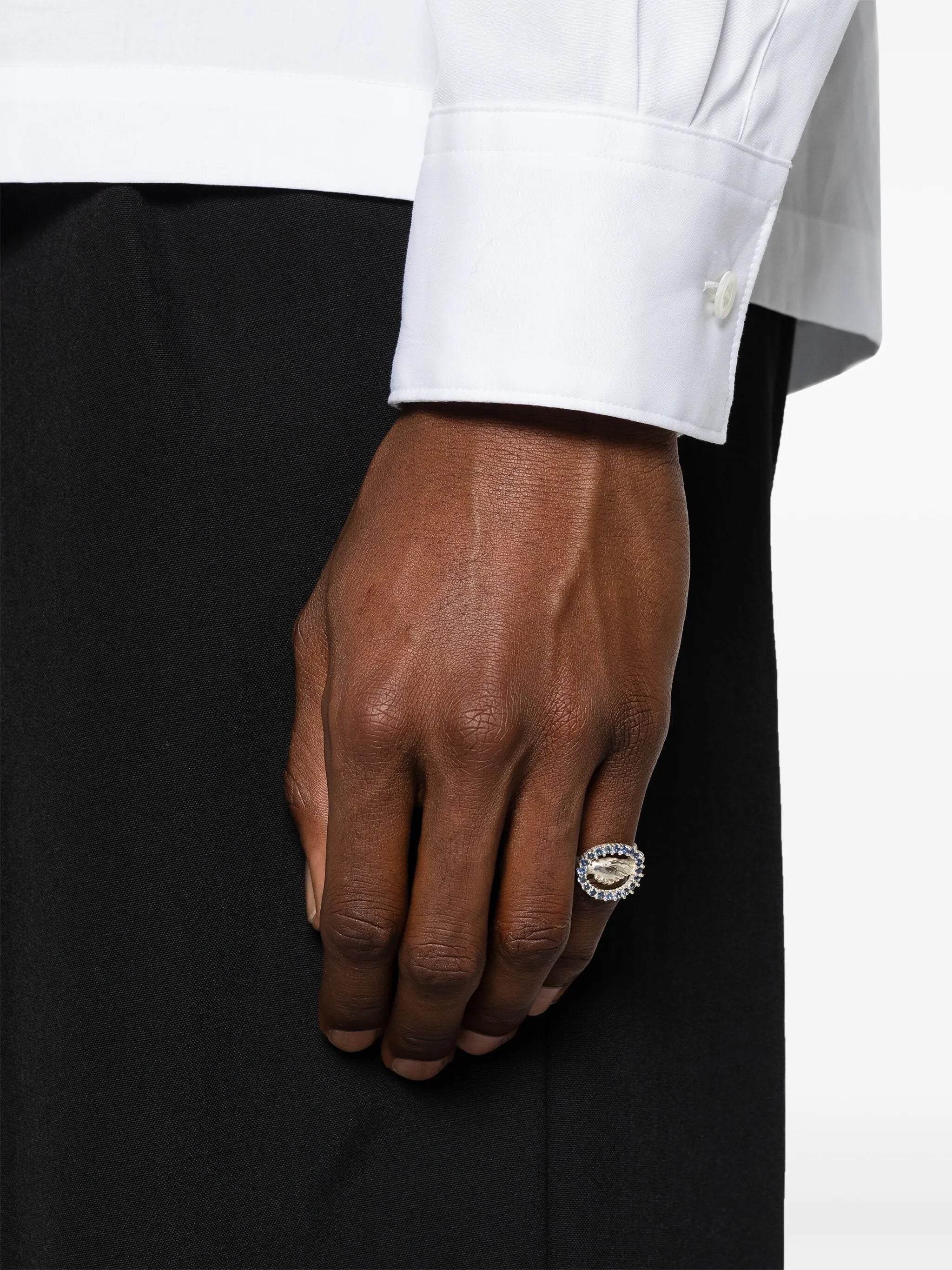 Trust Is Sacred signet ring