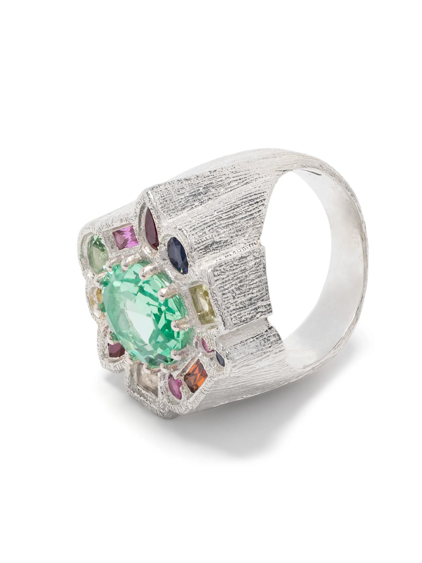 Cottage Garden multi-sapphire cocktail ring