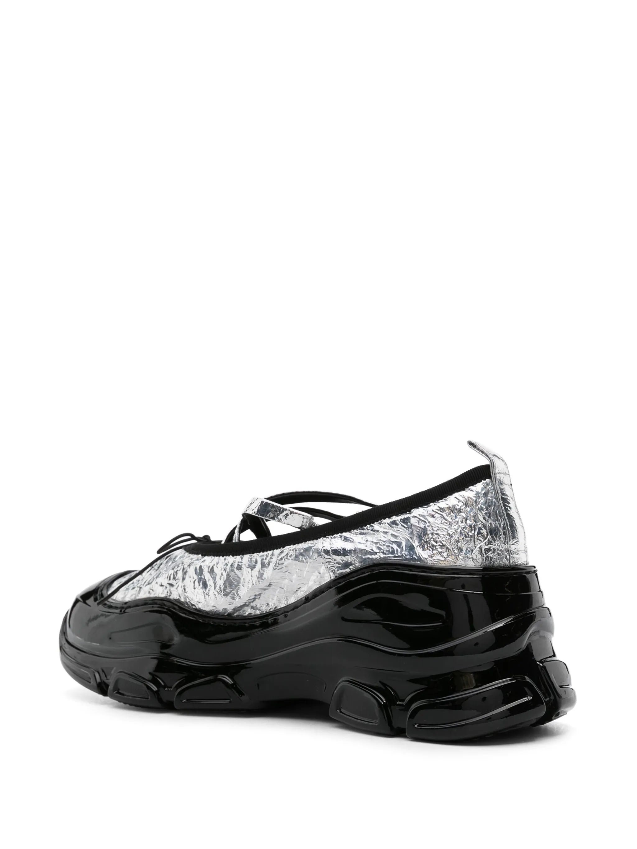 Tracker metallic ballerina sneakers