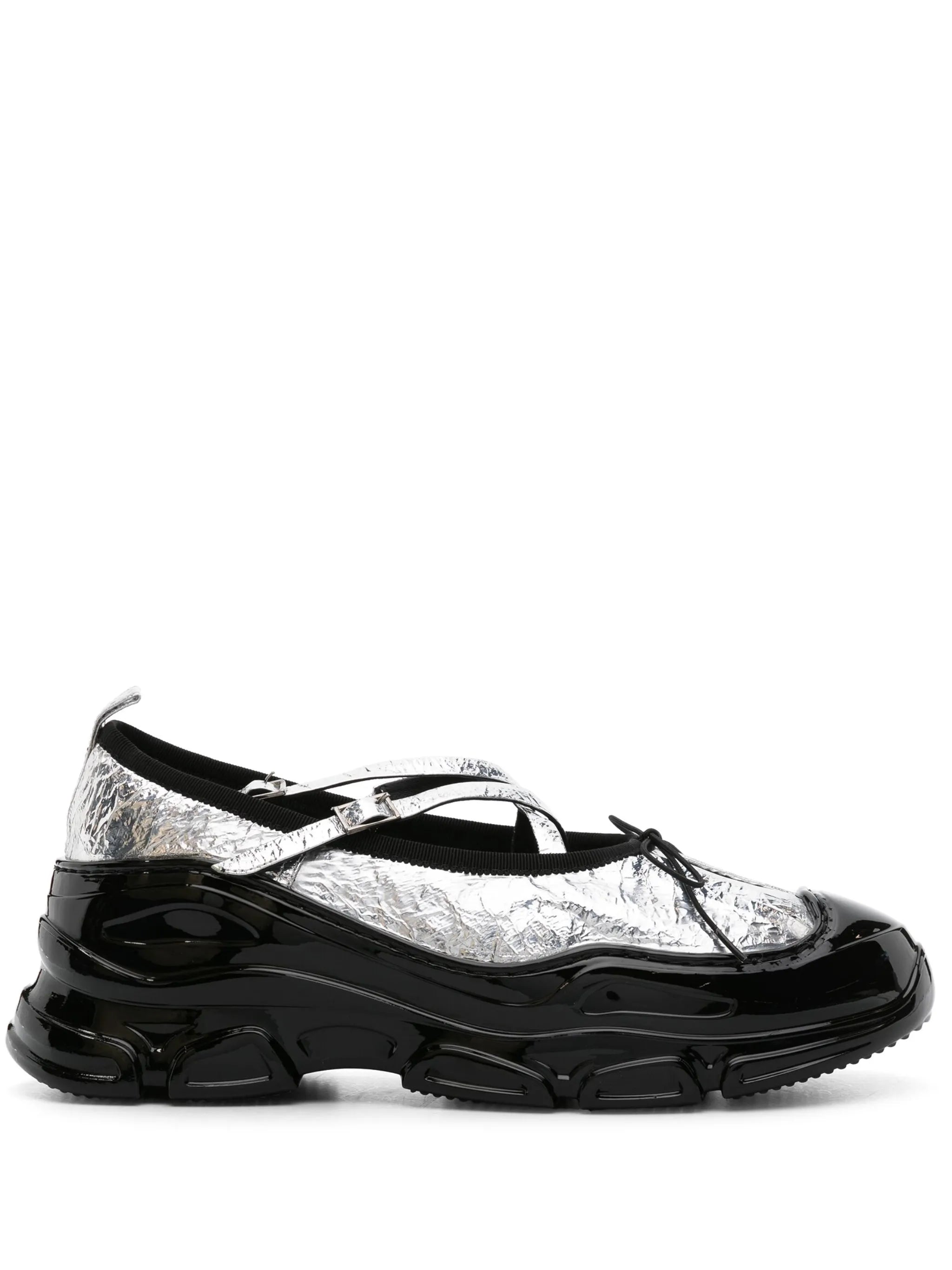 Tracker metallic ballerina sneakers