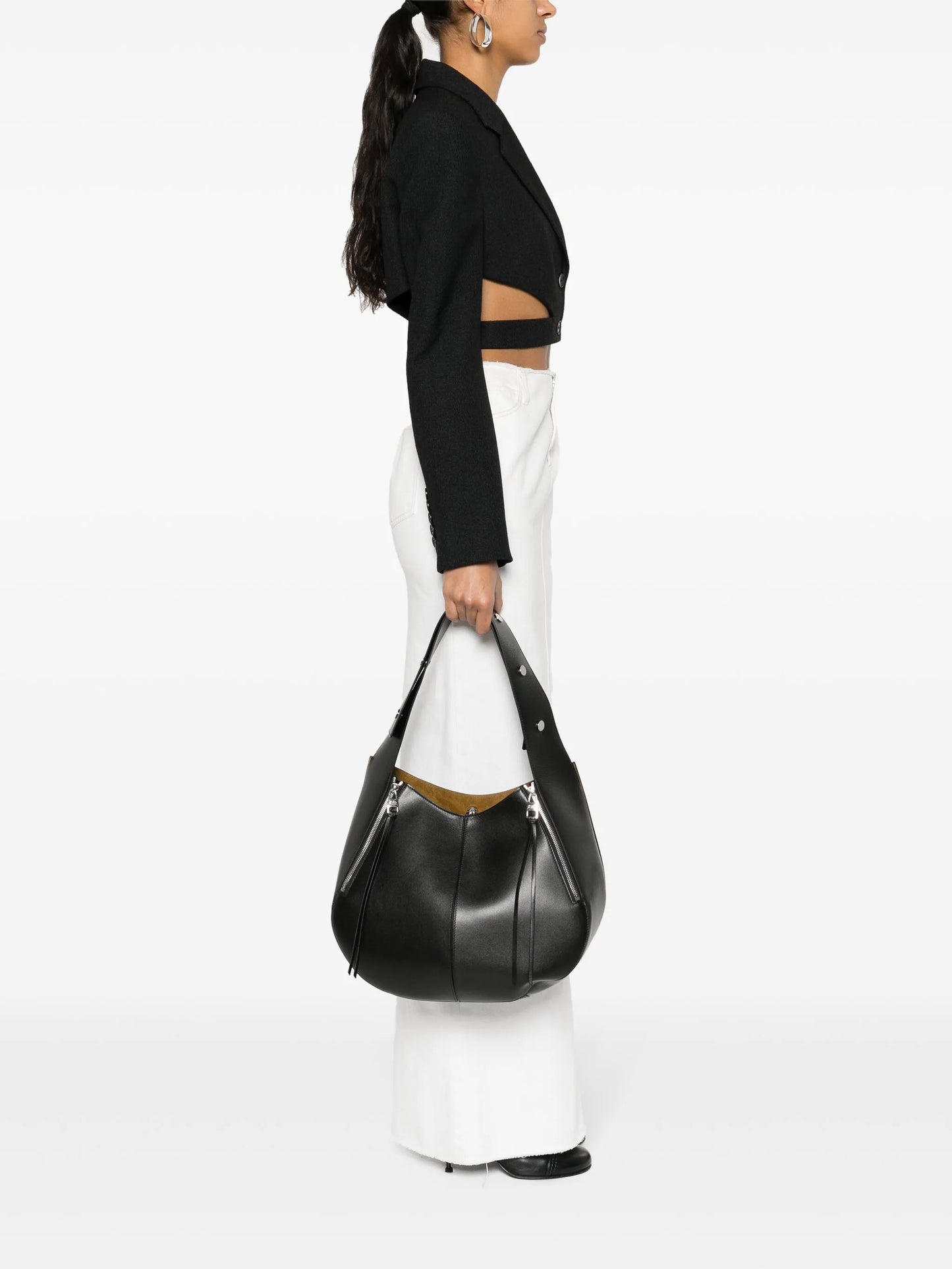Skull Hobo leather shoulder bag