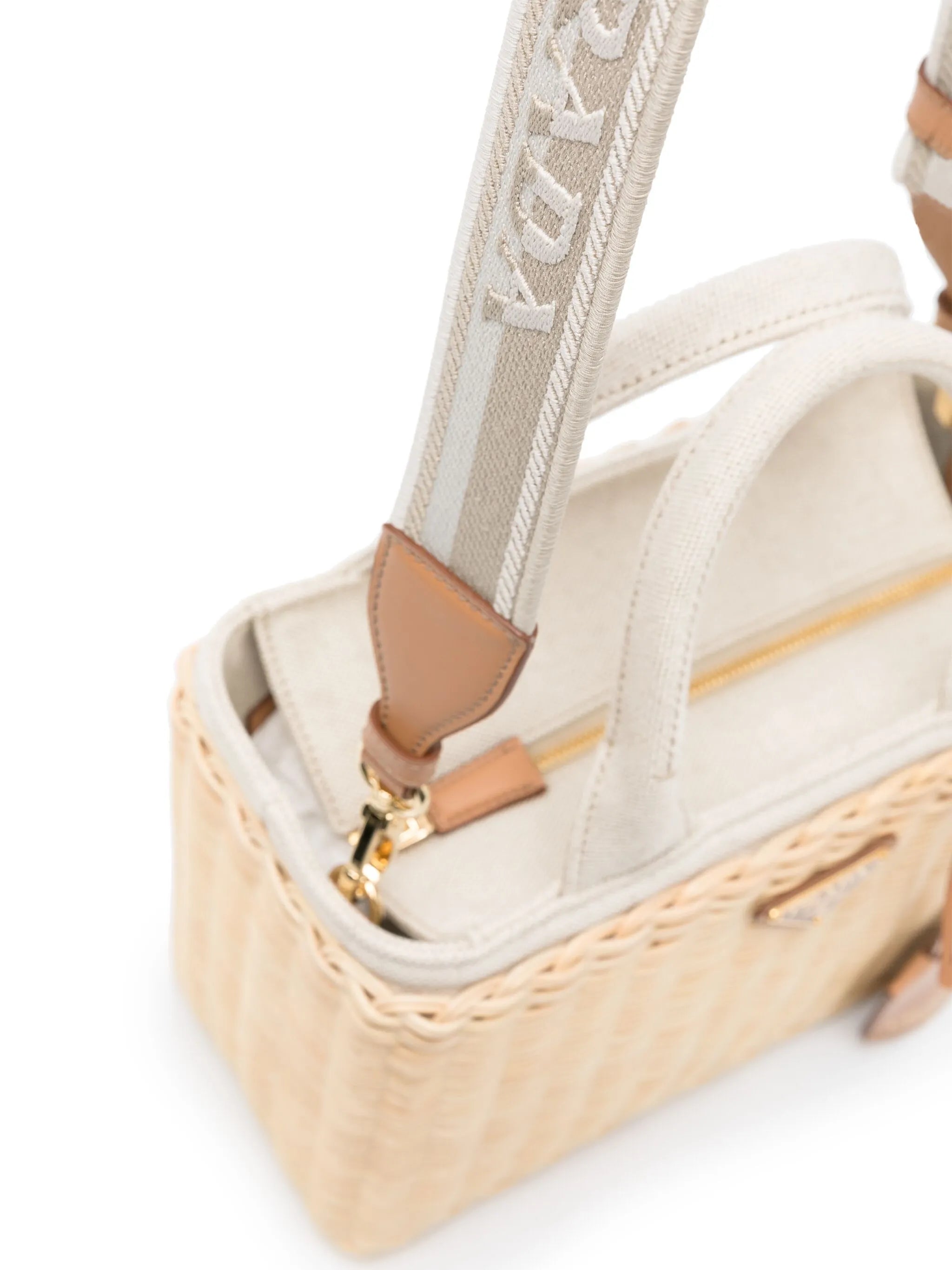 medium Wicker Triangle-logo tote bag