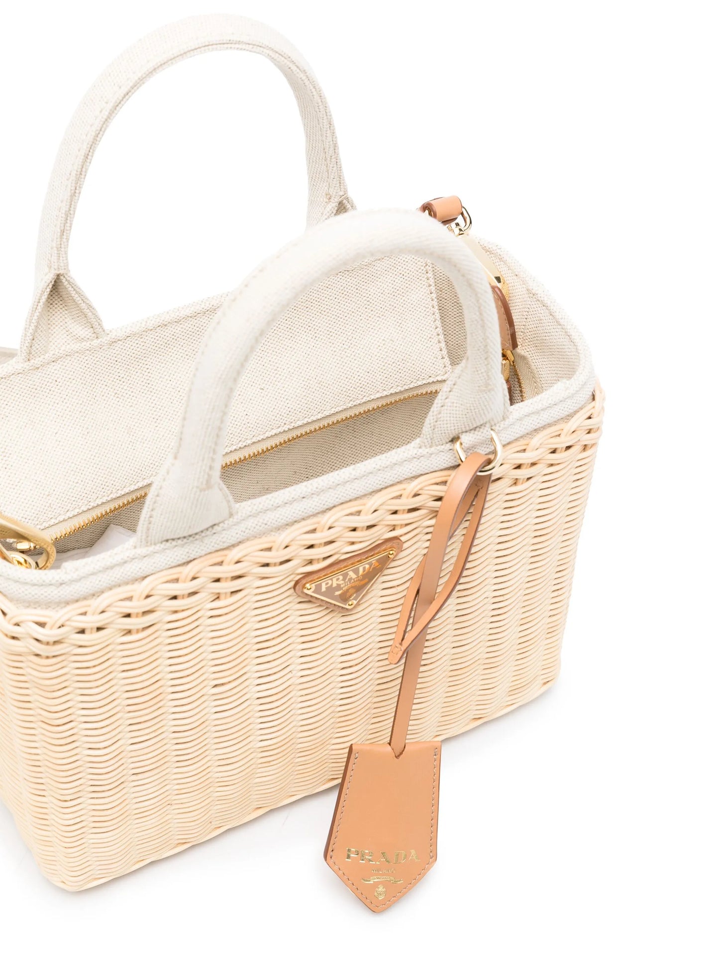 medium Wicker Triangle-logo tote bag