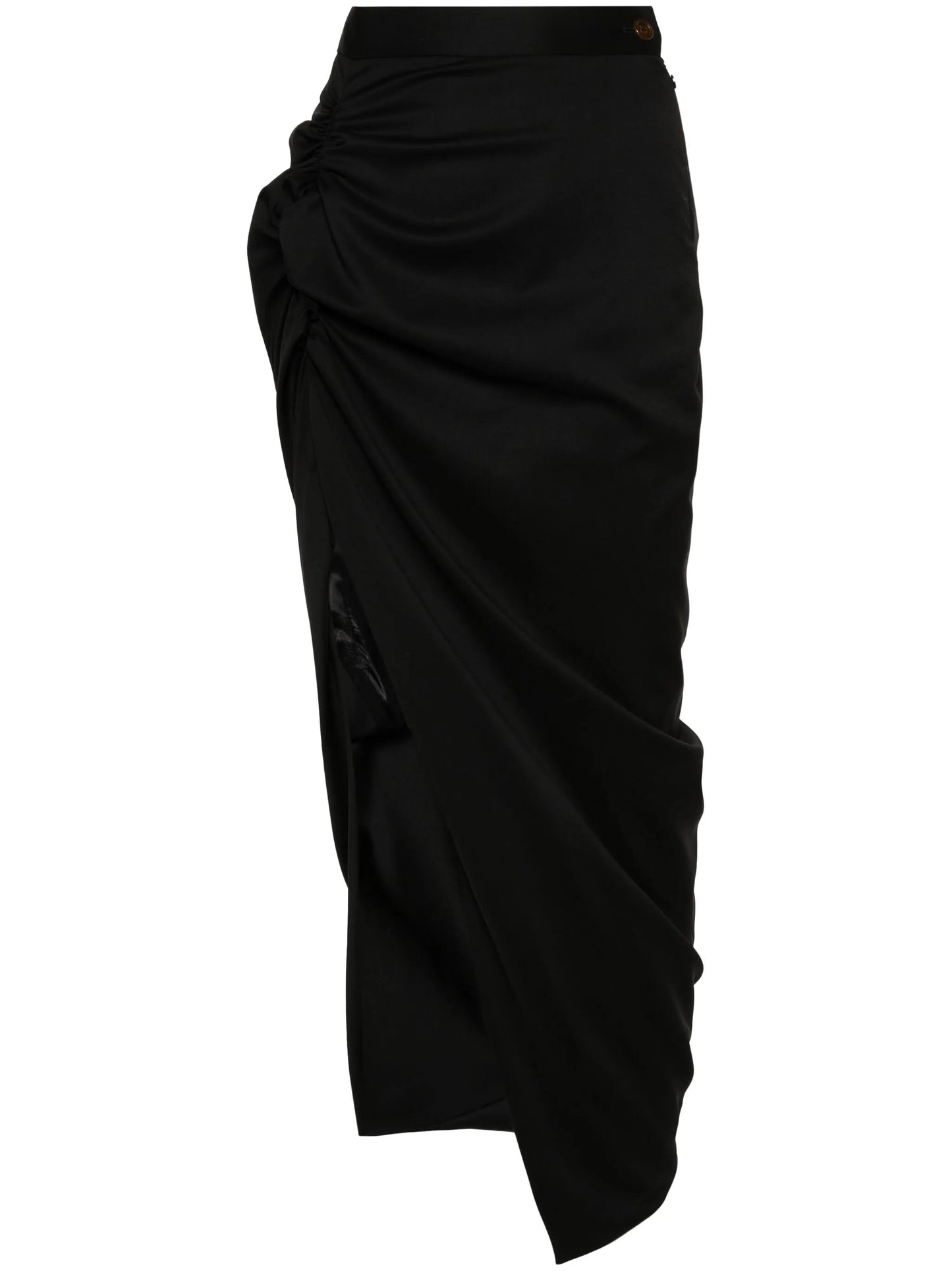 draped-detail skirt