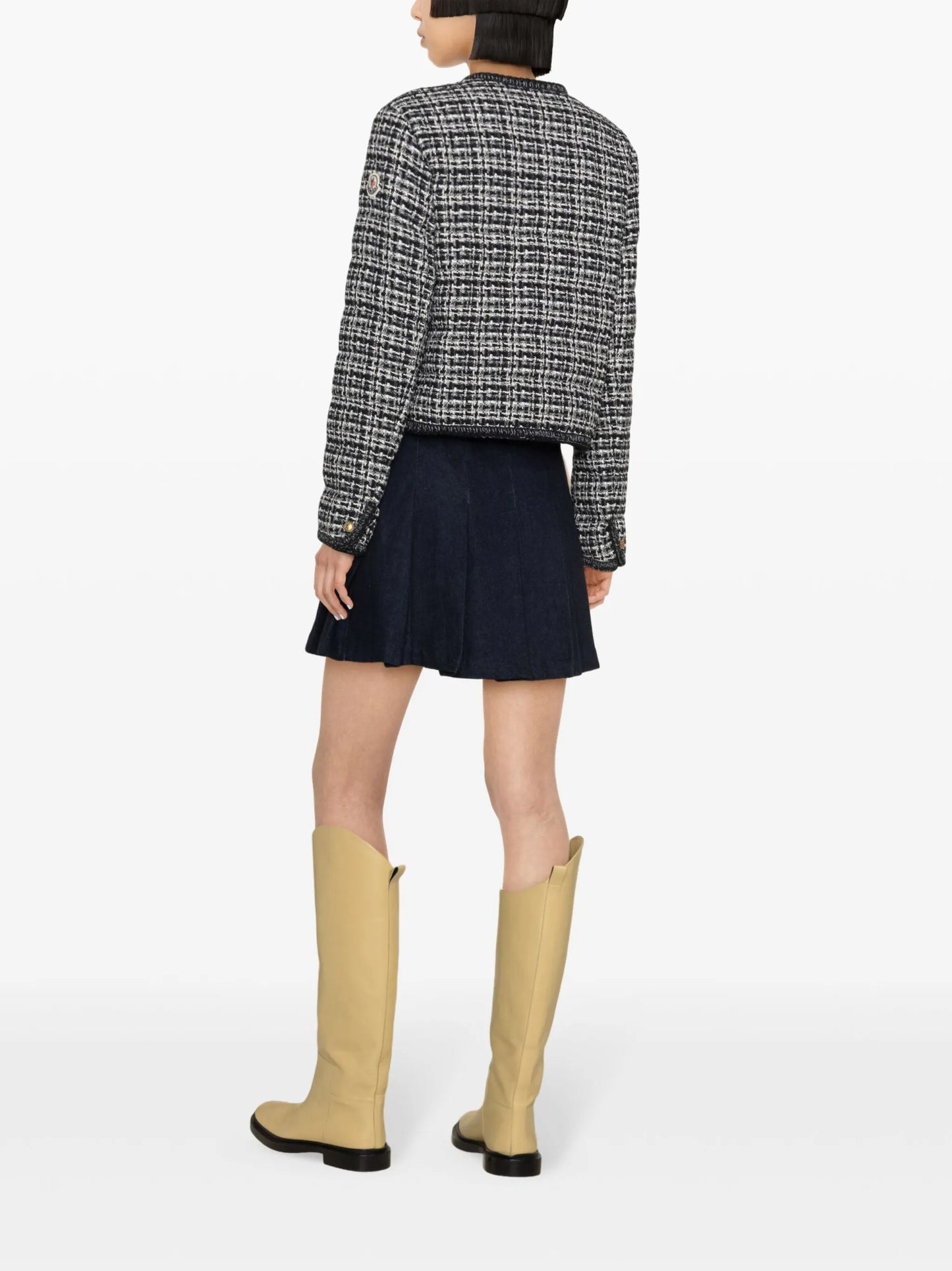 Eliadi tweed down jacket