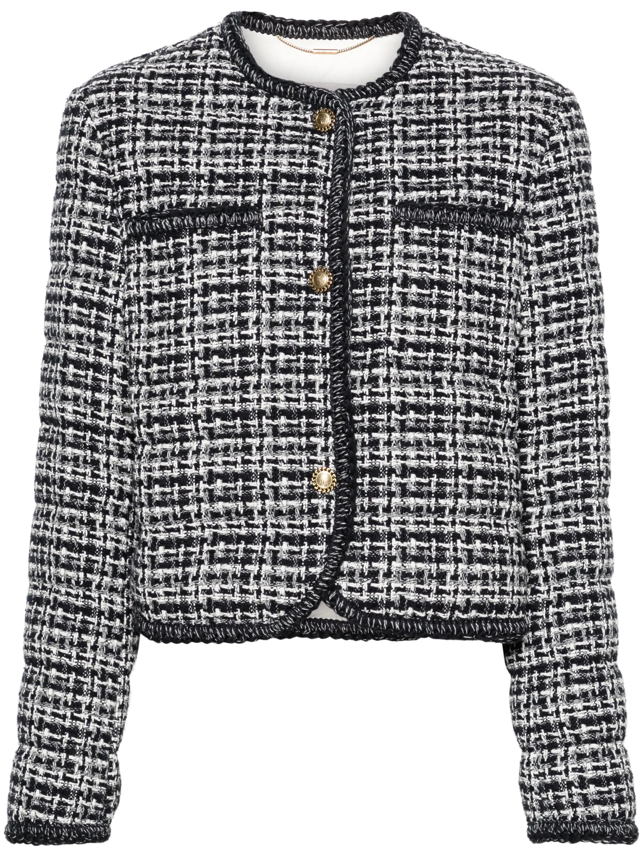 Eliadi tweed down jacket