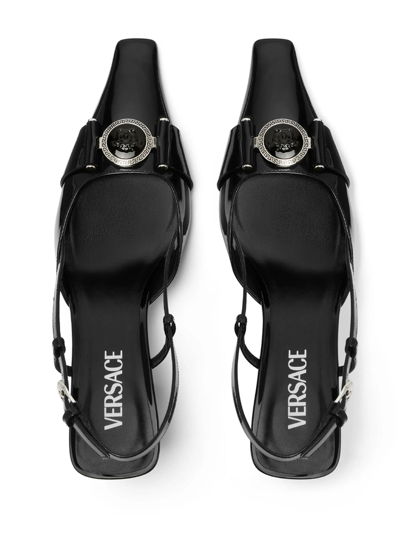 Medusa Head leather pumps