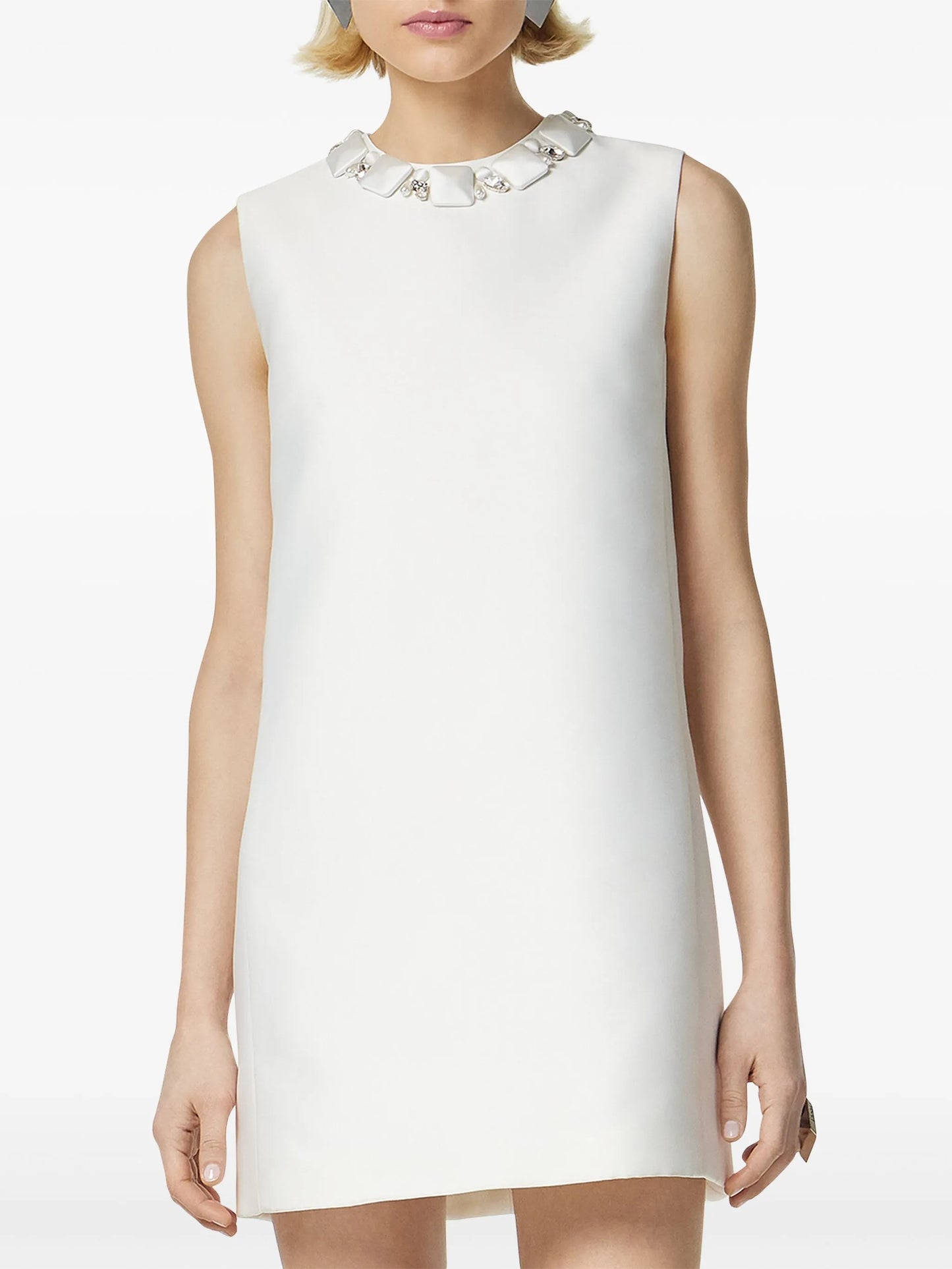 bead-embellished minidress