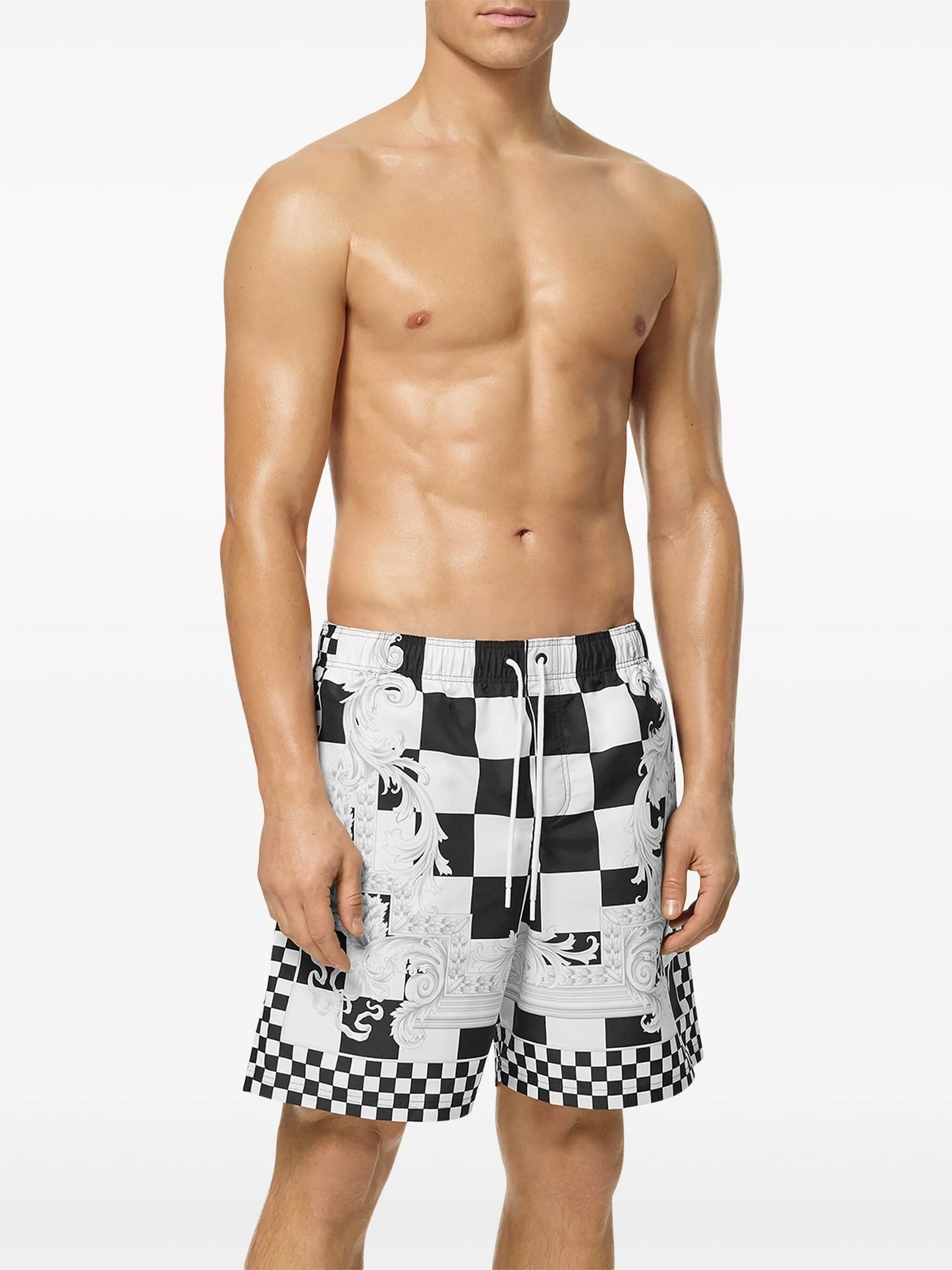 Barocco-print swim shorts