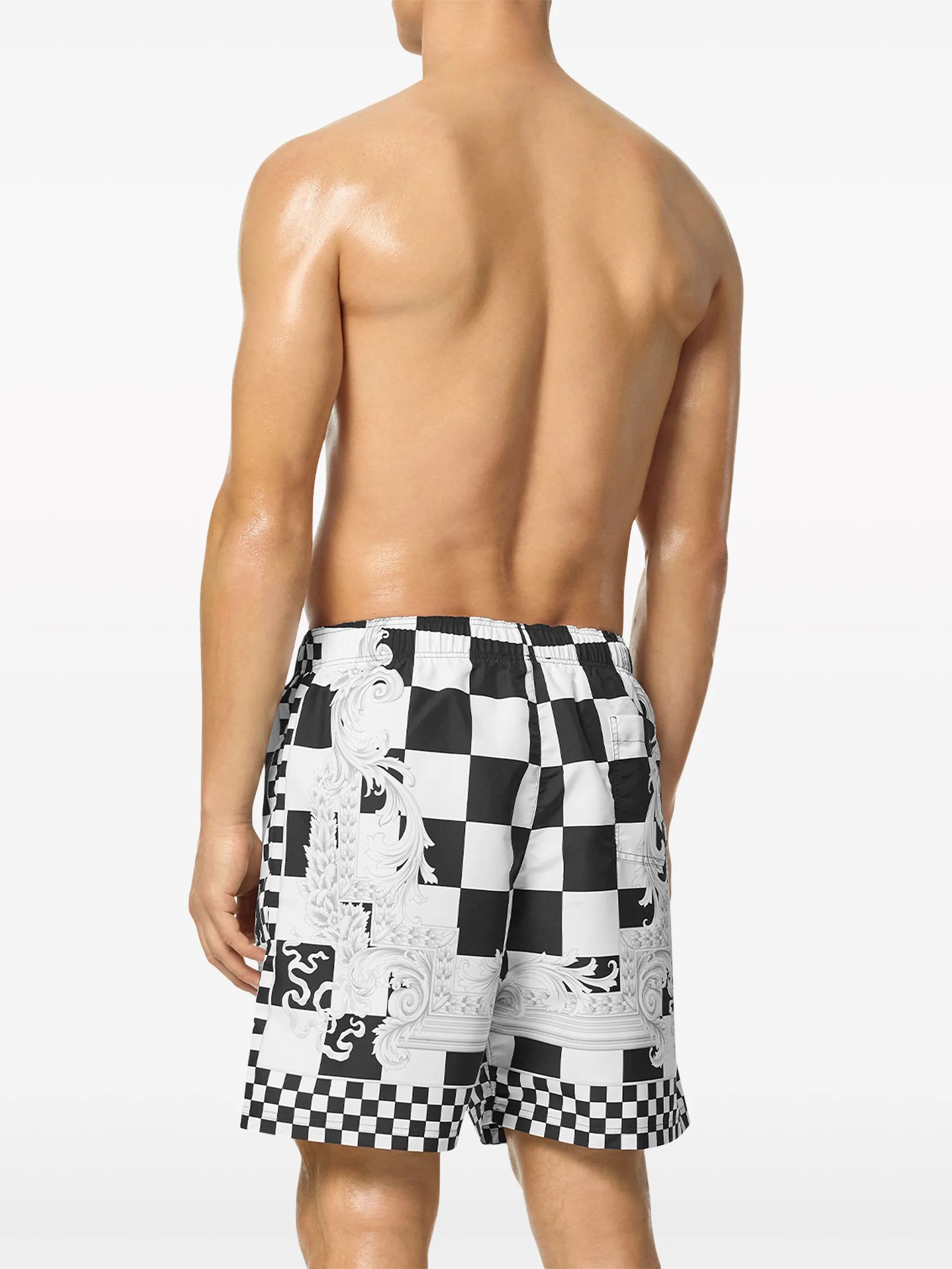 Barocco-print swim shorts
