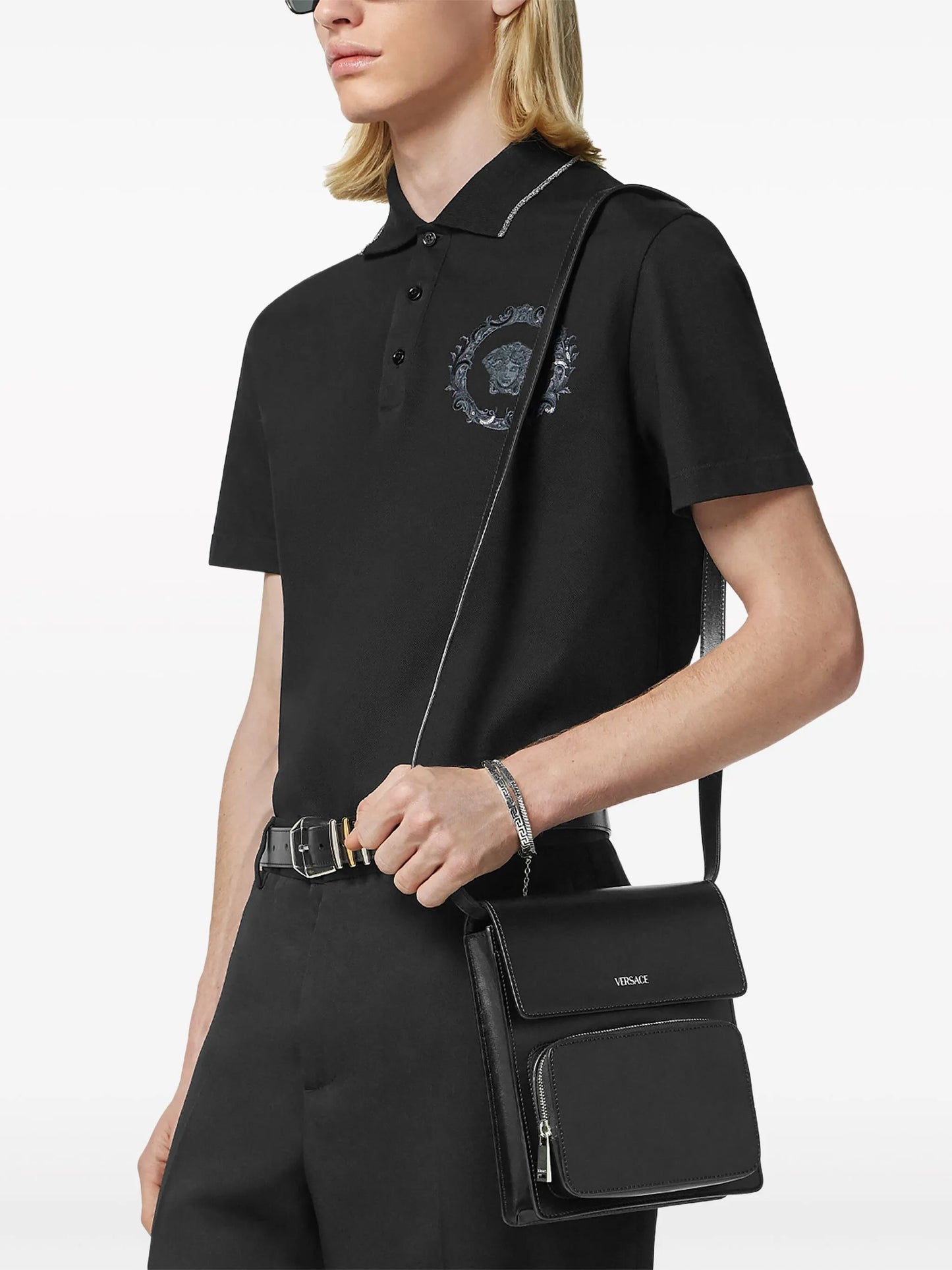 crossbody leather messenger bag