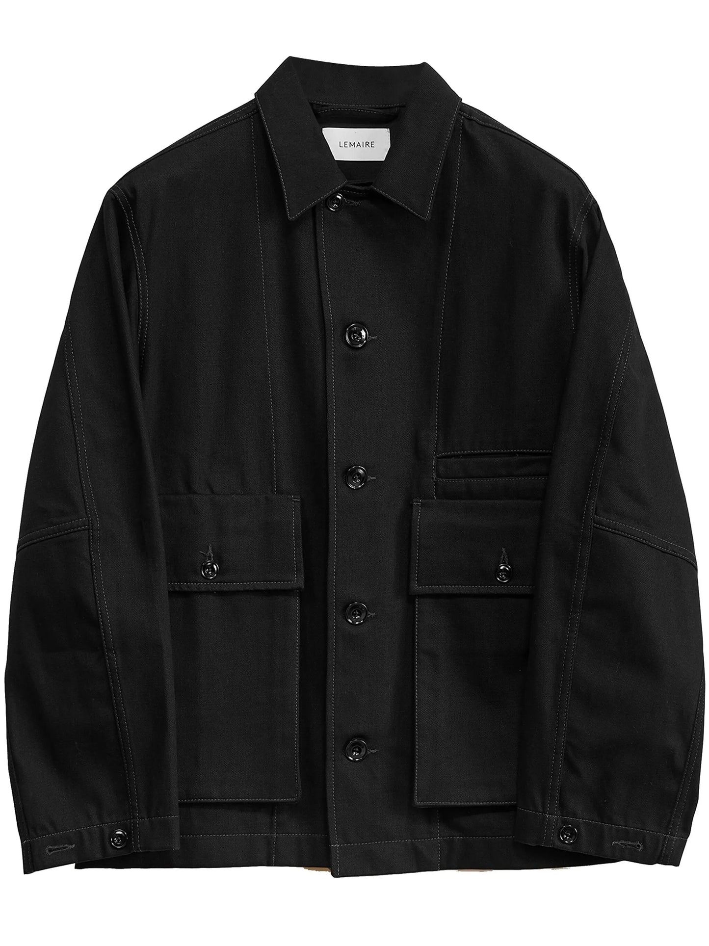 Boxy cotton shirt jacket