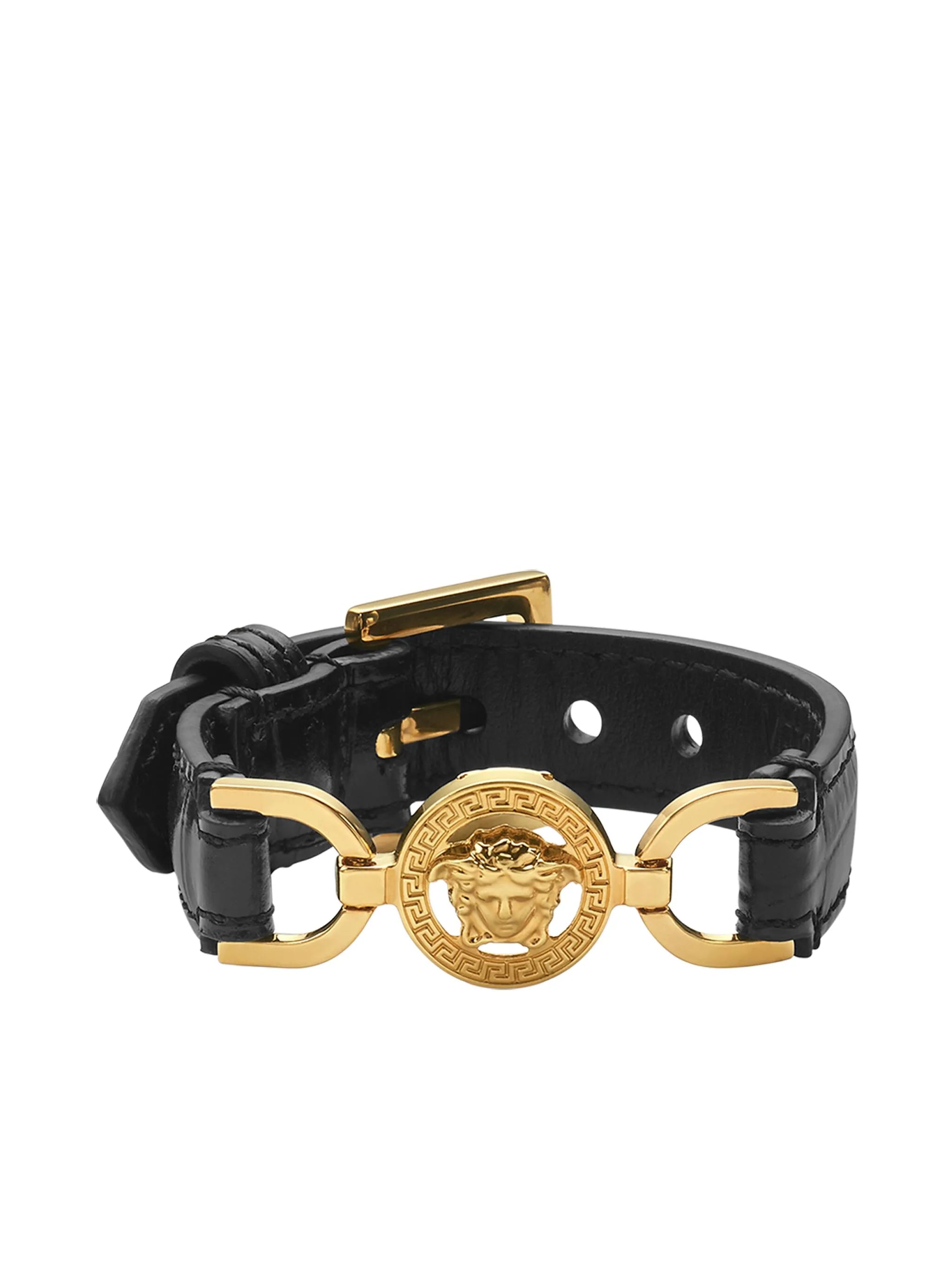 Medusa '95 leather bracelet