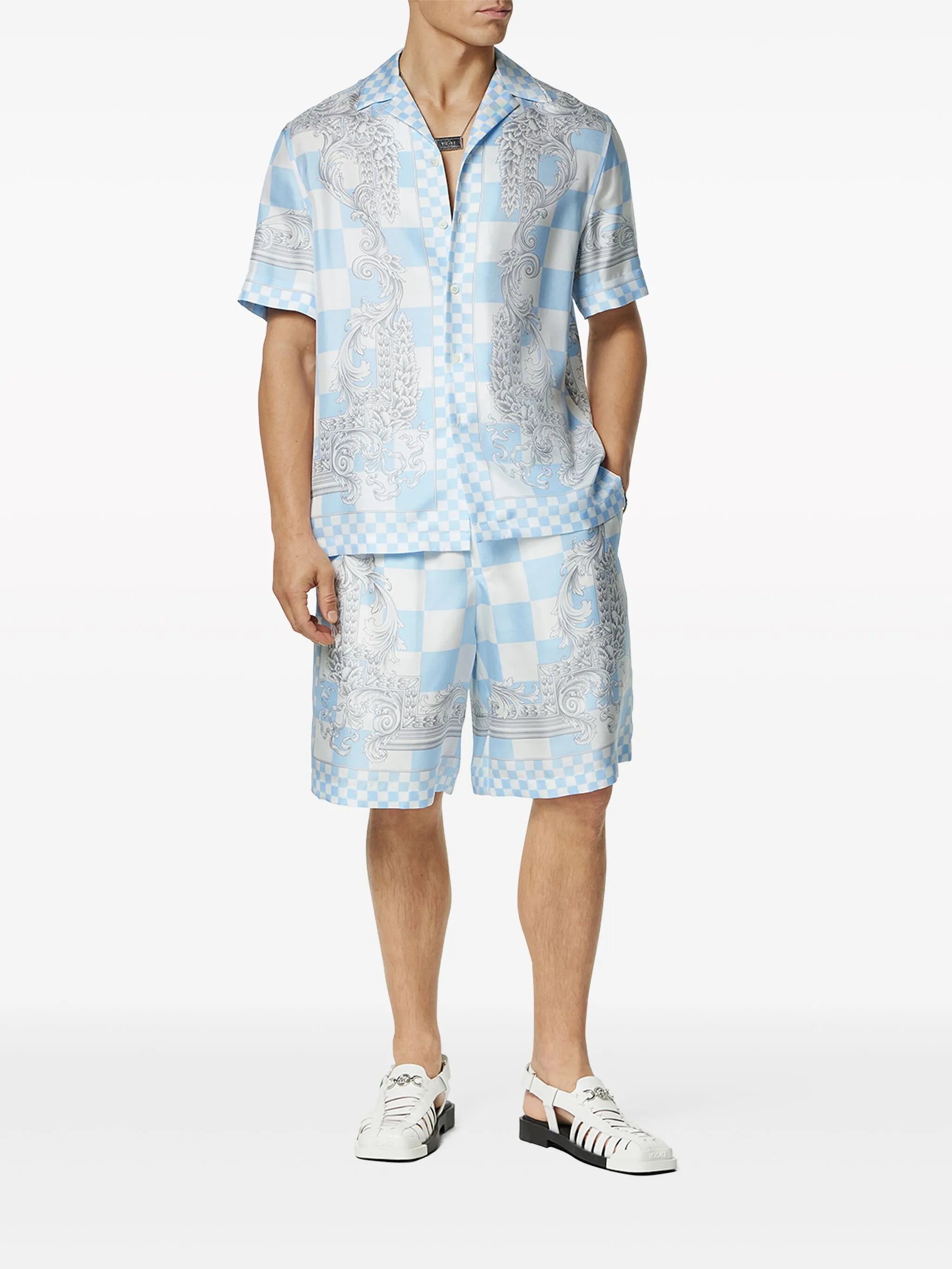Medusa Contrasto silk shirt