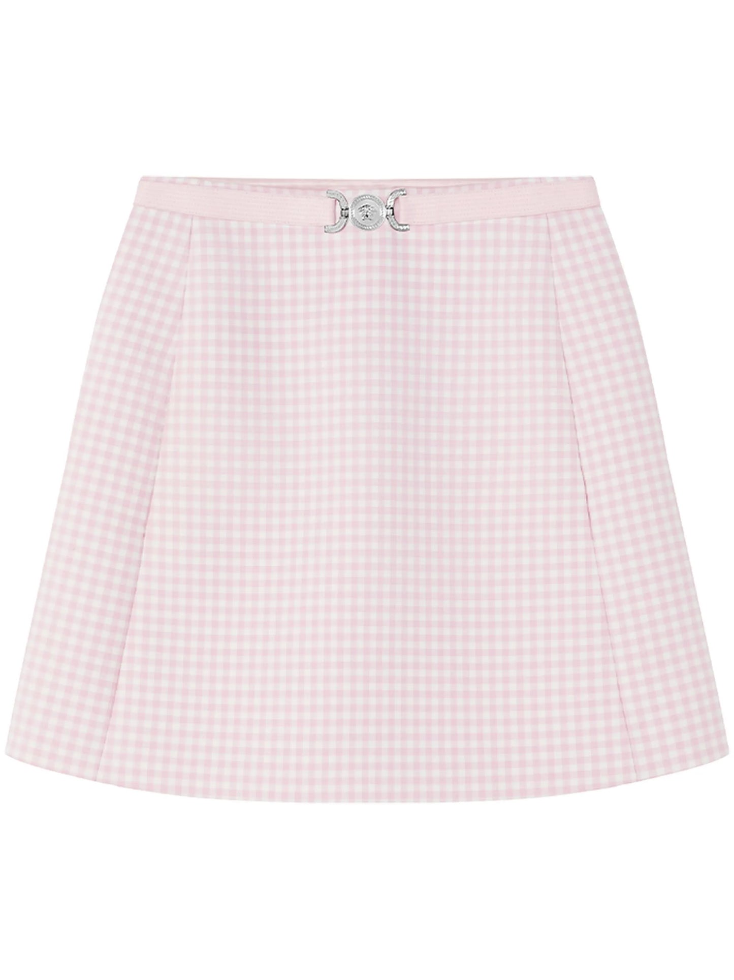 Medusa Biggie gingham-check miniskirt