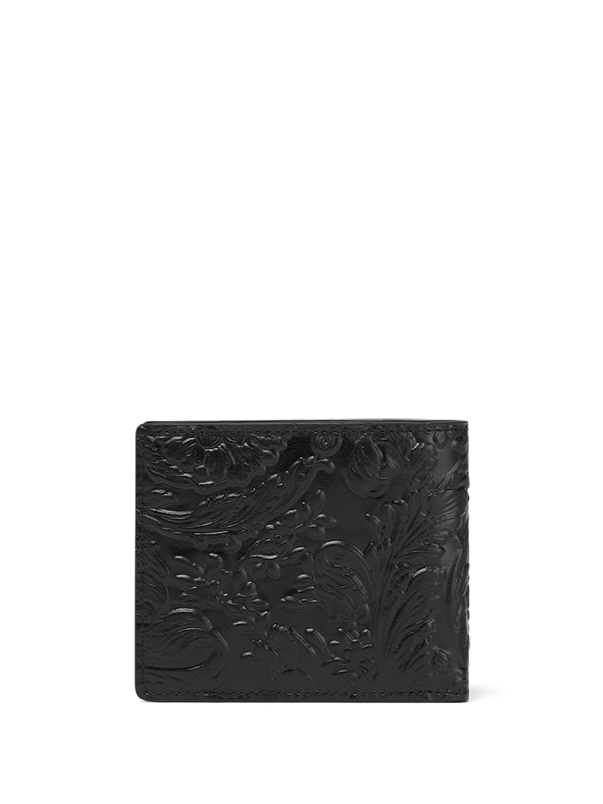 Barocco-embossed wallet