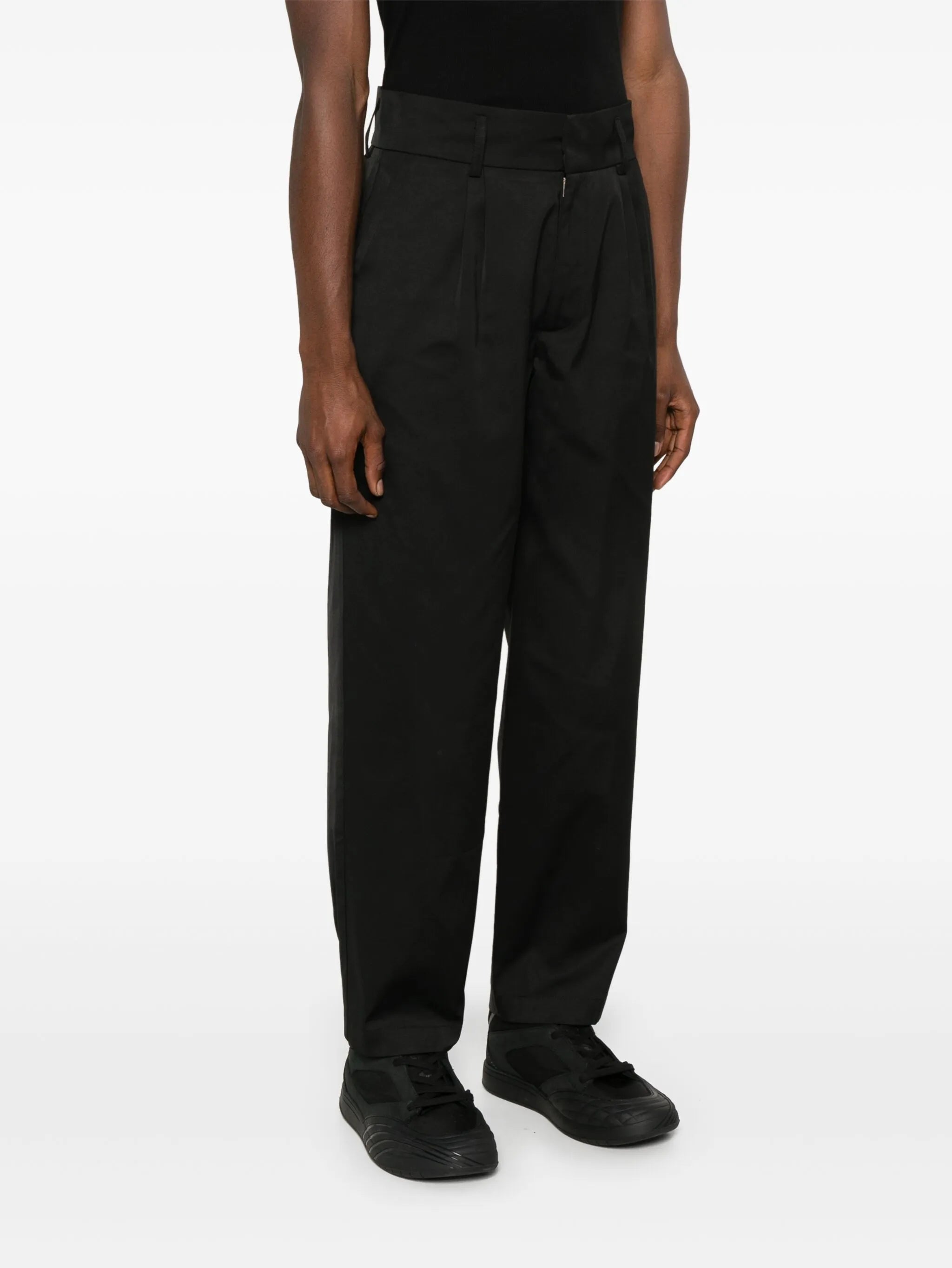 tapered tailored trousers