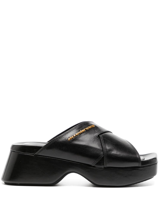 Float 70mm platform leather sandals