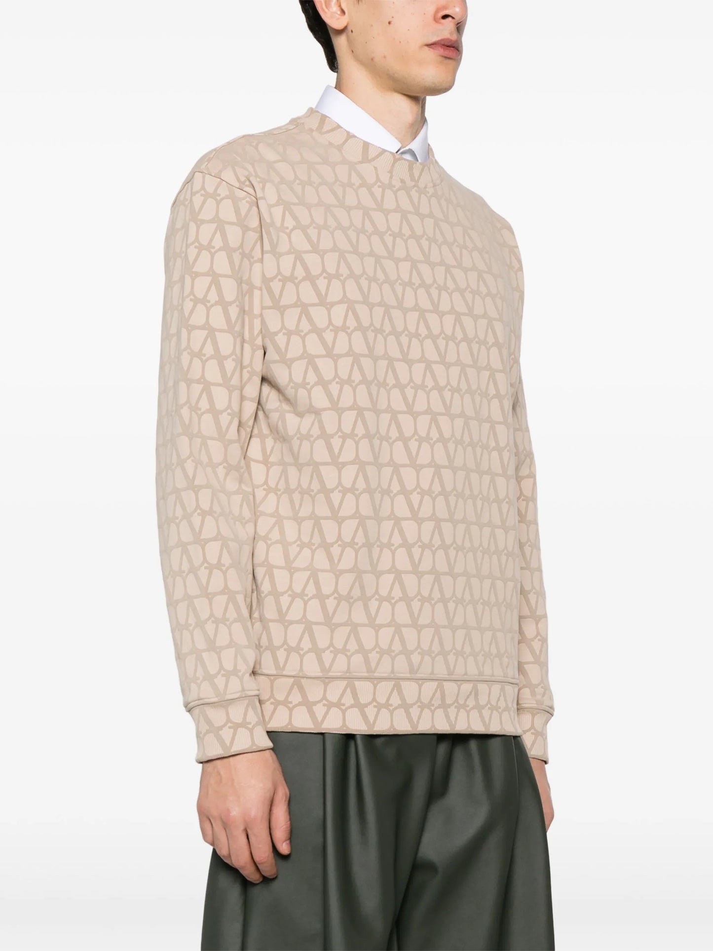 Toile Iconographe-print cotton sweatshirt