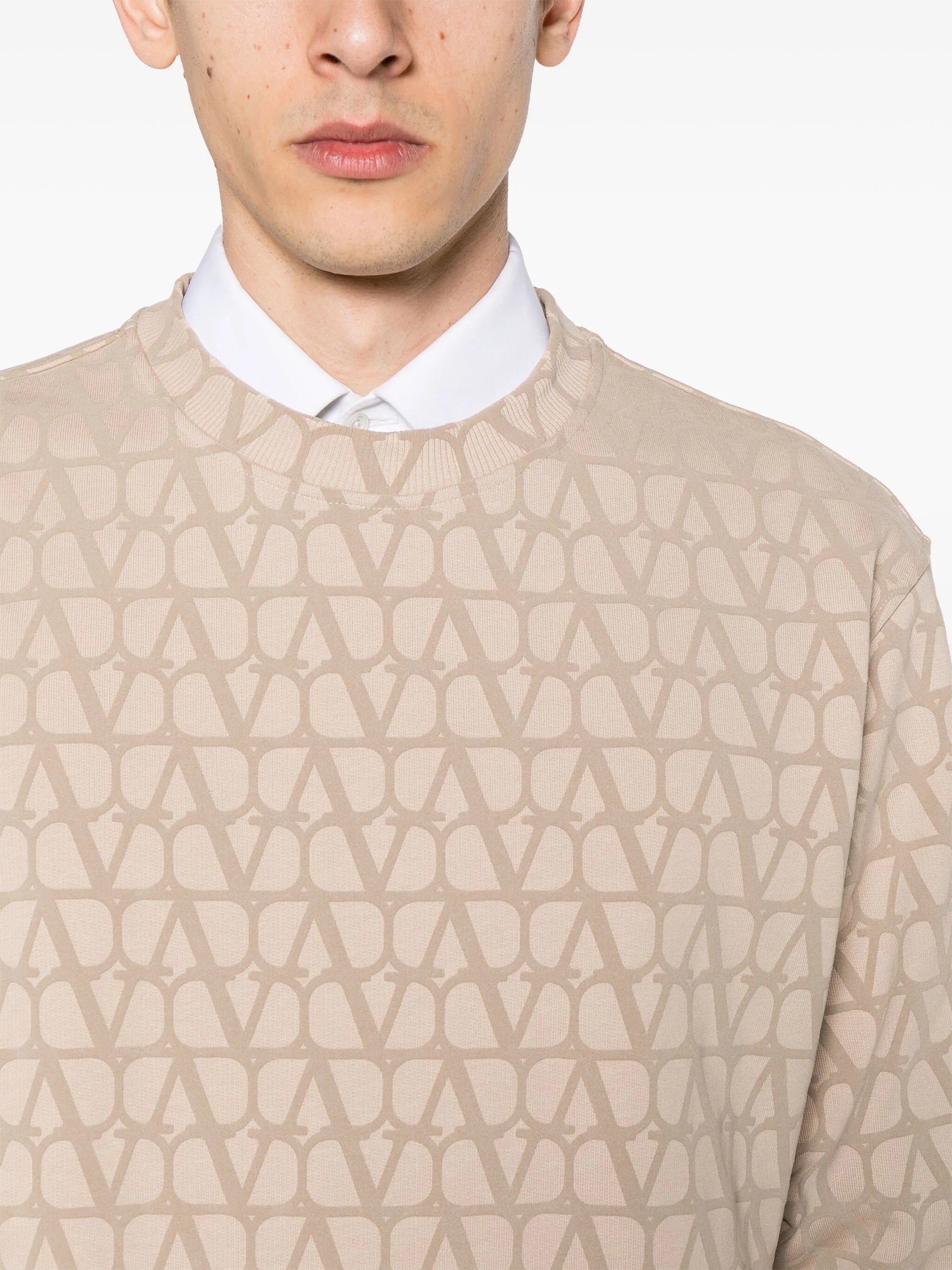 Toile Iconographe-print cotton sweatshirt
