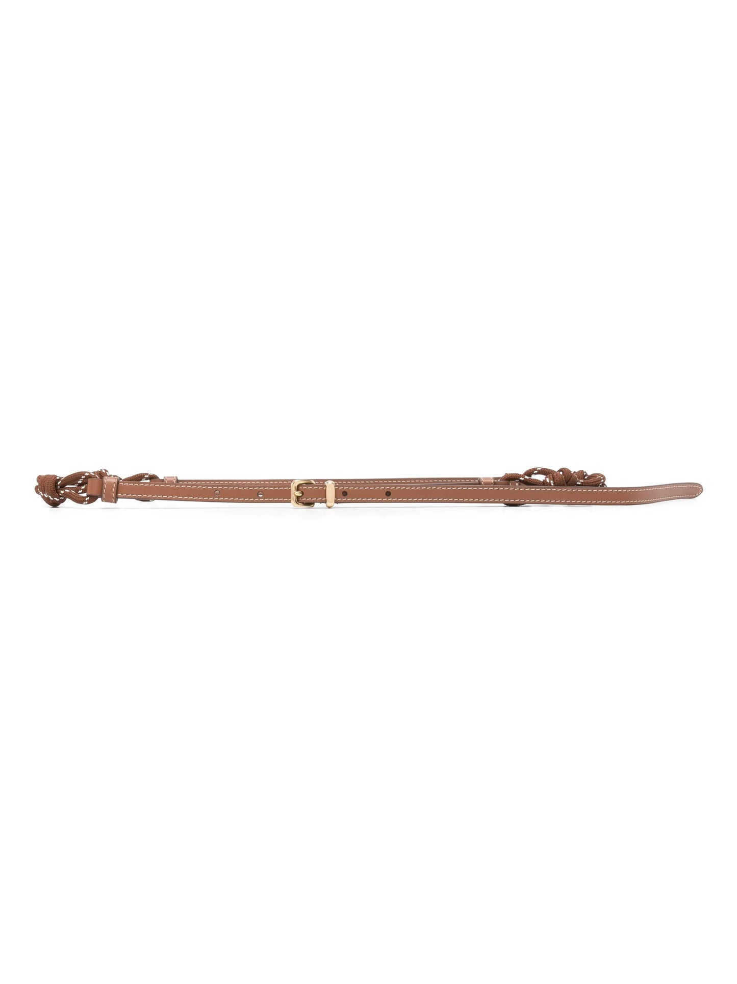 knot-detail leather belt