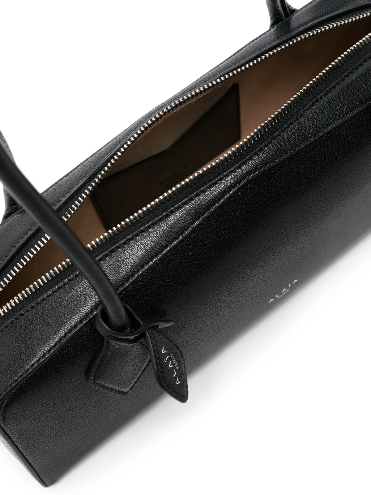 medium Le Teckel logo-print goatskin shoulder bag