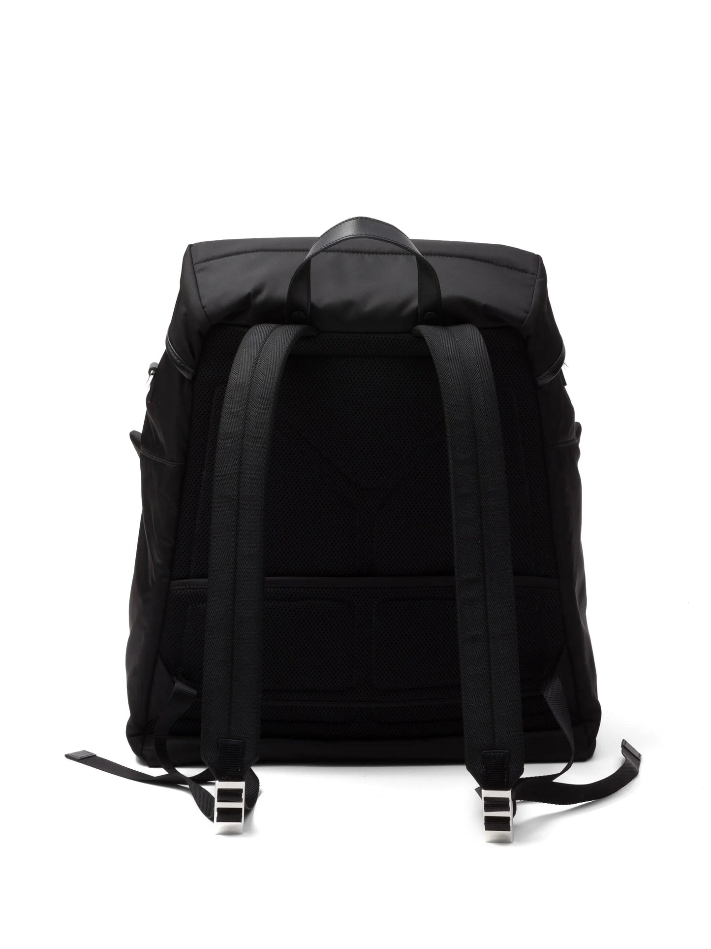 Re-Nylon leather-trimmed backpack