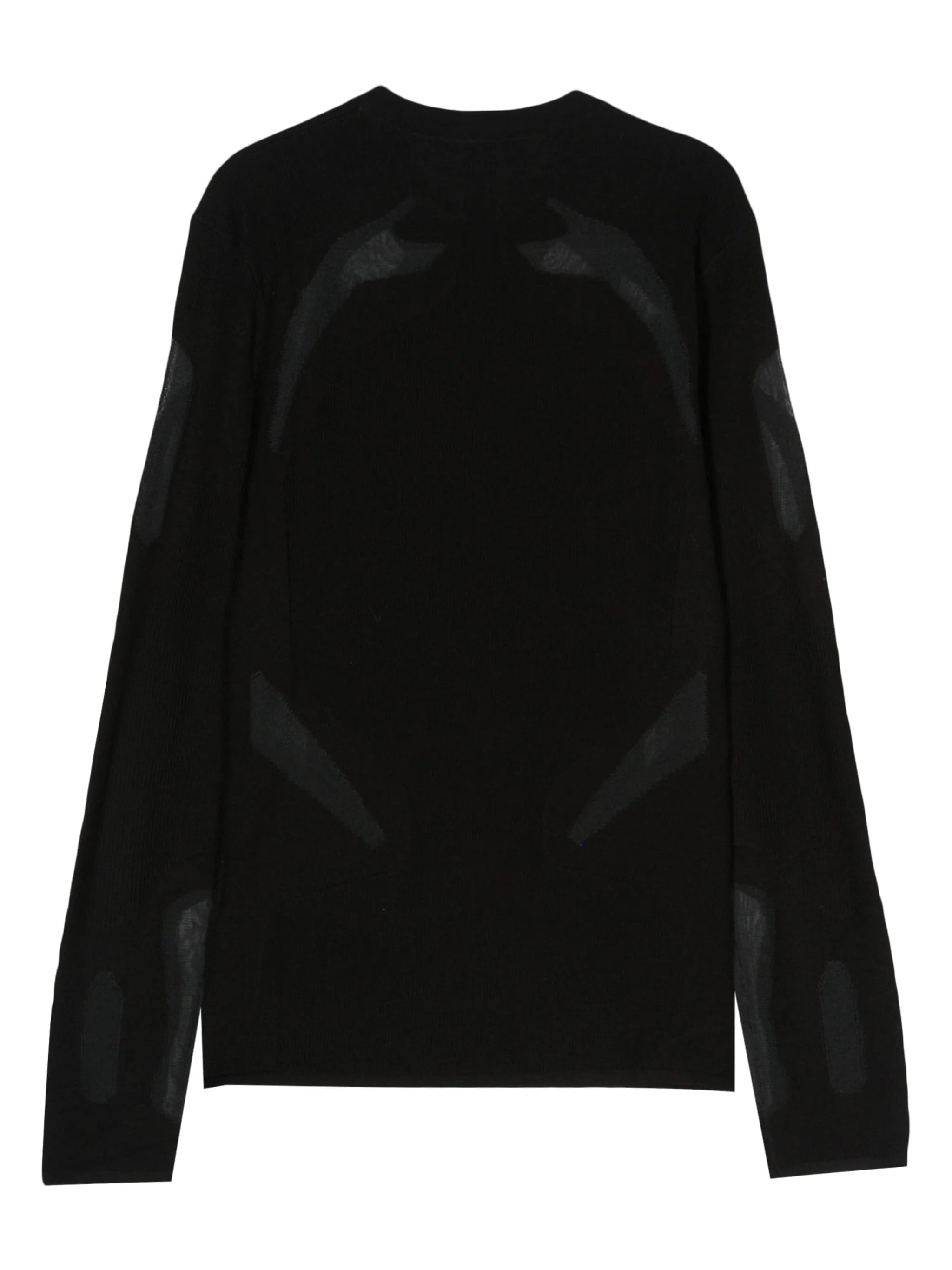 semi-sheer panels jumper