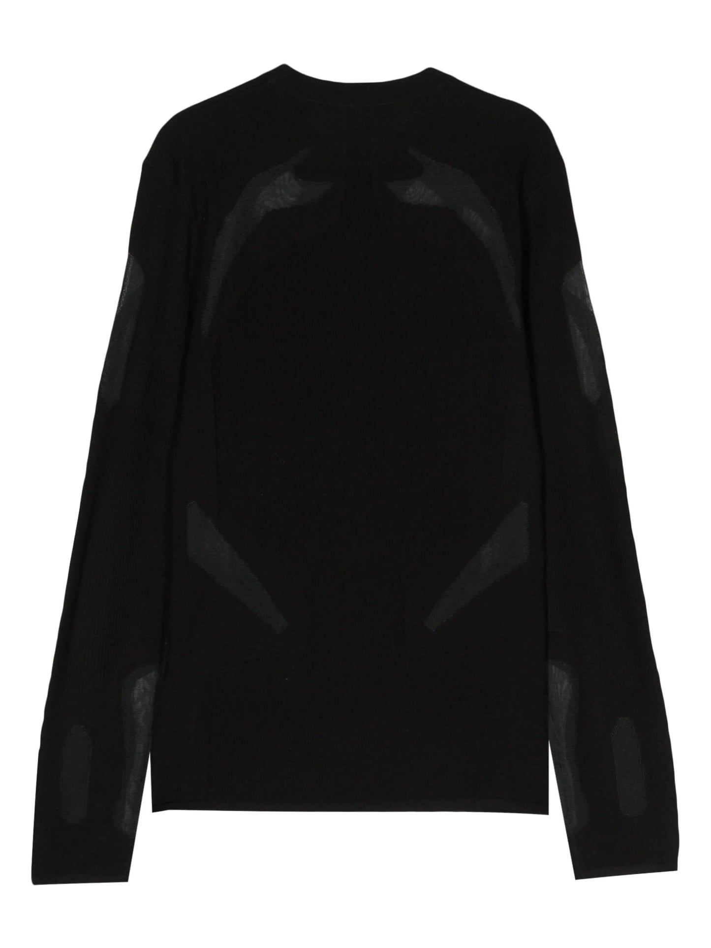 semi-sheer panels jumper